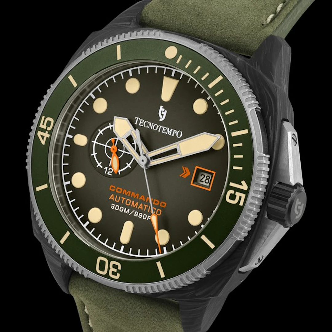 Tecnotempo - "Commando" Forged Carbon & Titanium...