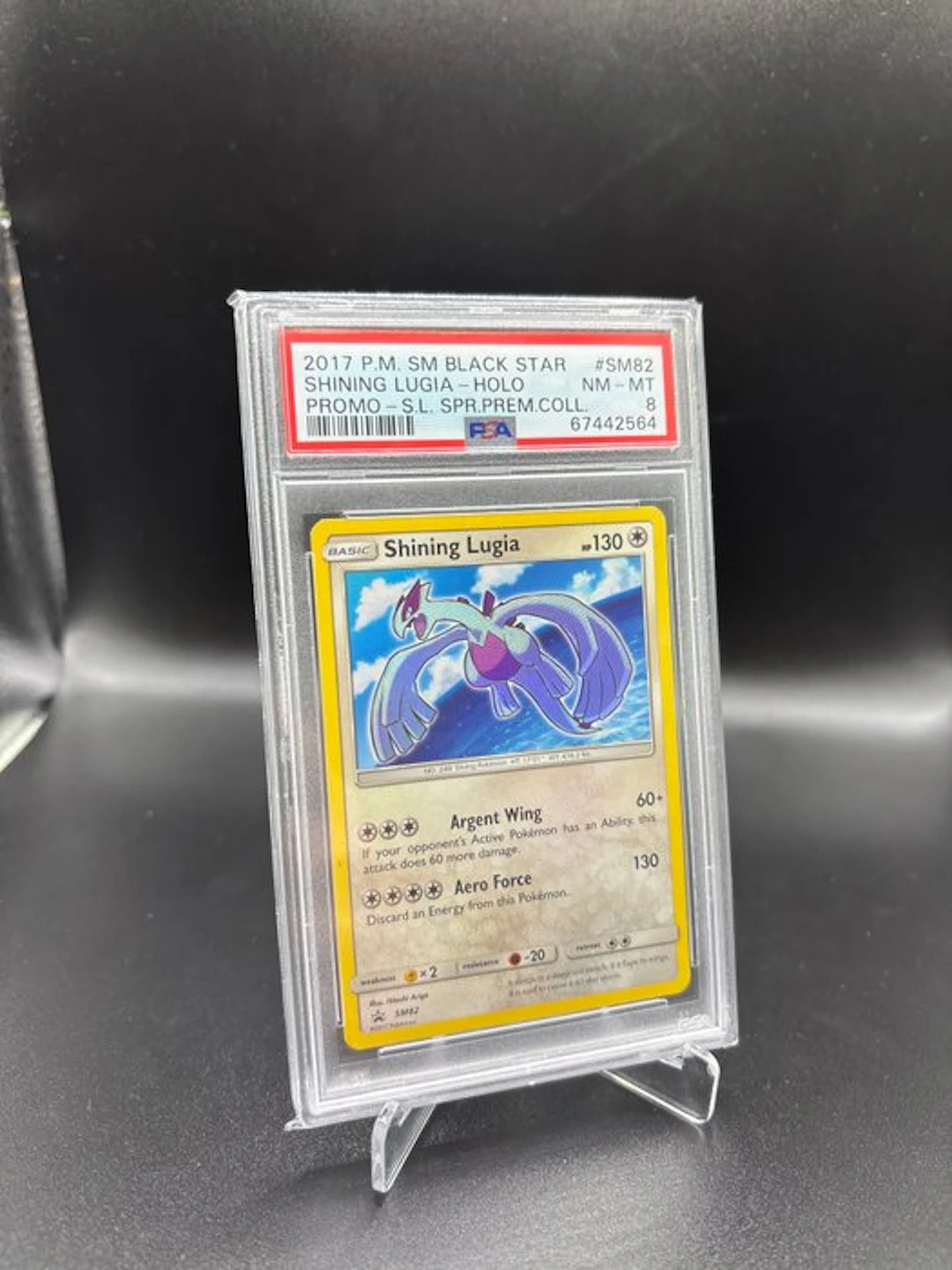Pokémon - 1 Graded card - Shining Lugia SM82 - PSA 8 - Sun & Moon