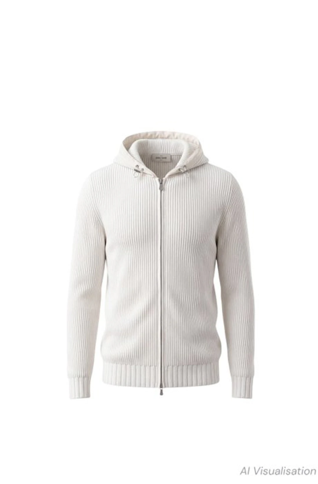Gran Sasso-Size 54-Terry Cloth-Hooded - Cardigan - New with tags