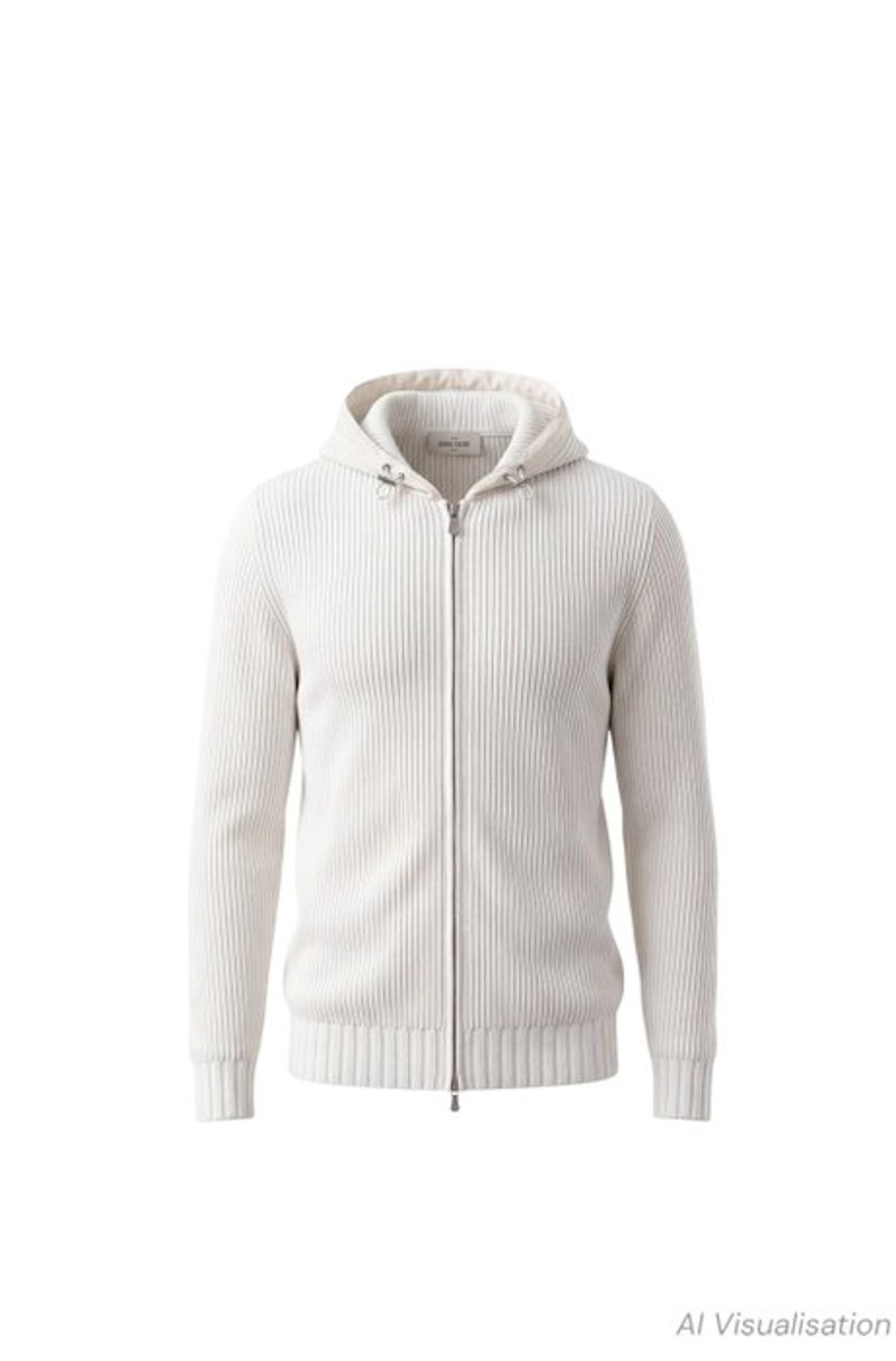 Gran Sasso-Size 54-Terry Cloth-Hooded - Cardigan - New with tags