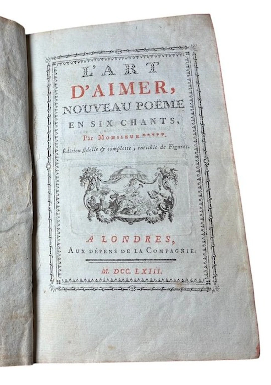 Ovide - L'art d’aimer - 1763