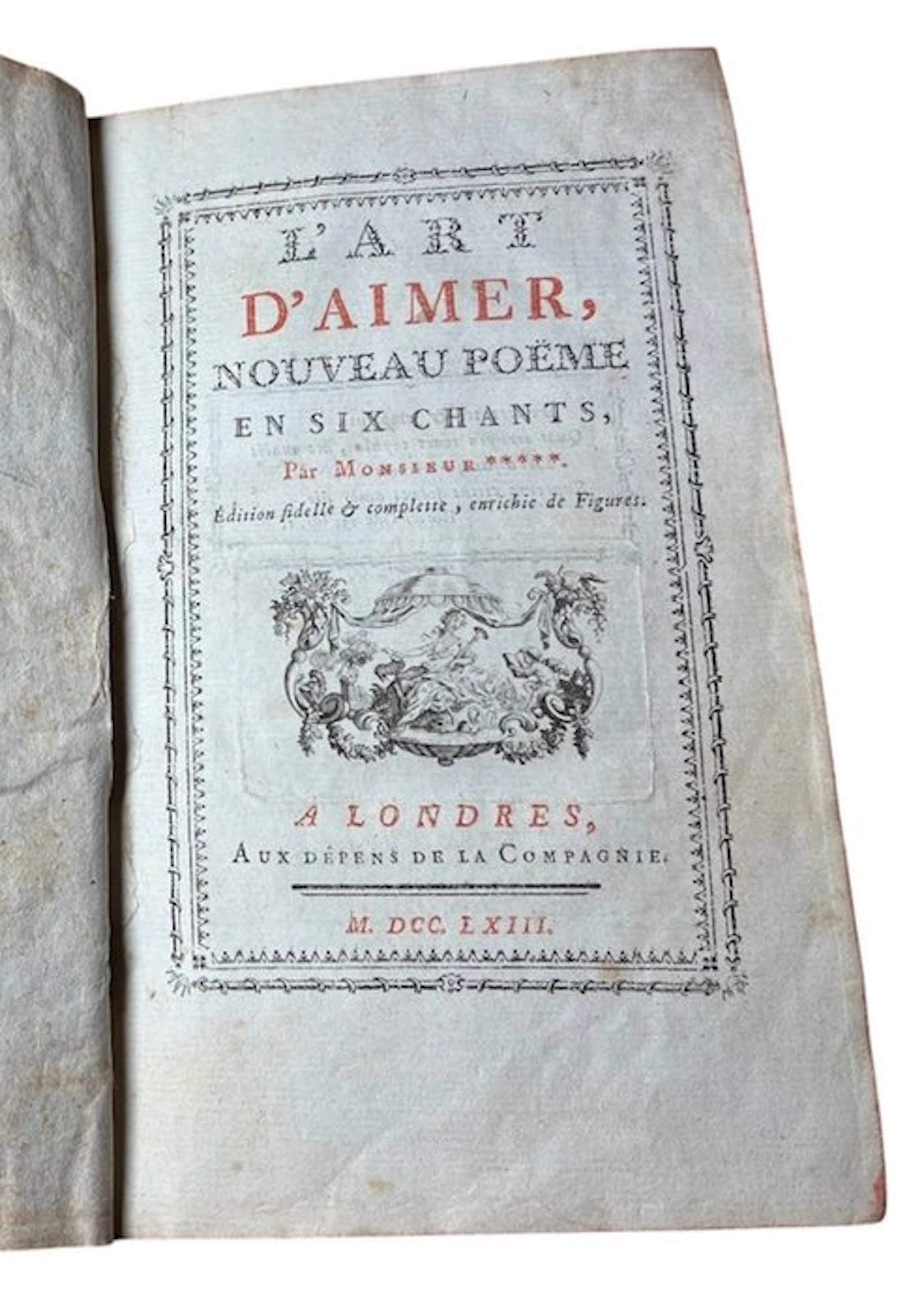 Ovide - L'art d’aimer - 1763