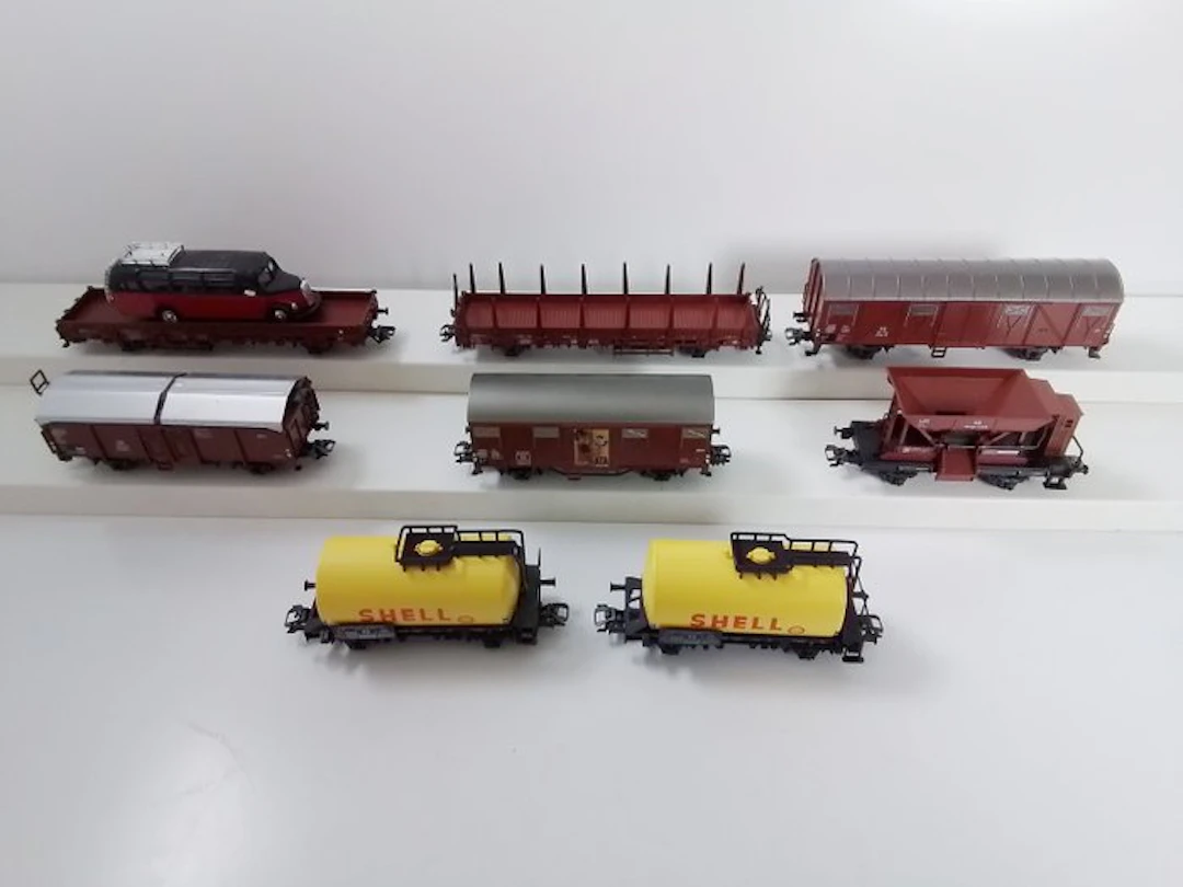 Märklin H0 - uit set 29845/29855 - Model train (8) - 8 x freight wagons - DB