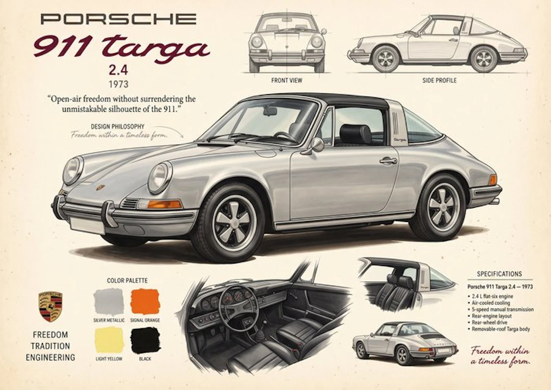 Shmidt.Art - Porsche - Porsche 911 targa - 1970s