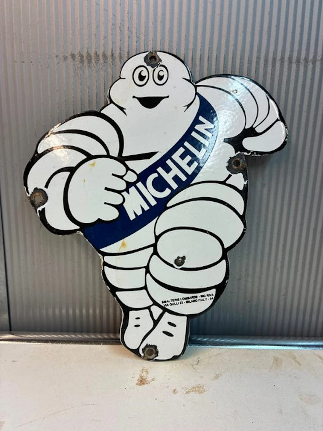 Michelin Bibendum – geëmailleerd reclamebord – Smalterie...