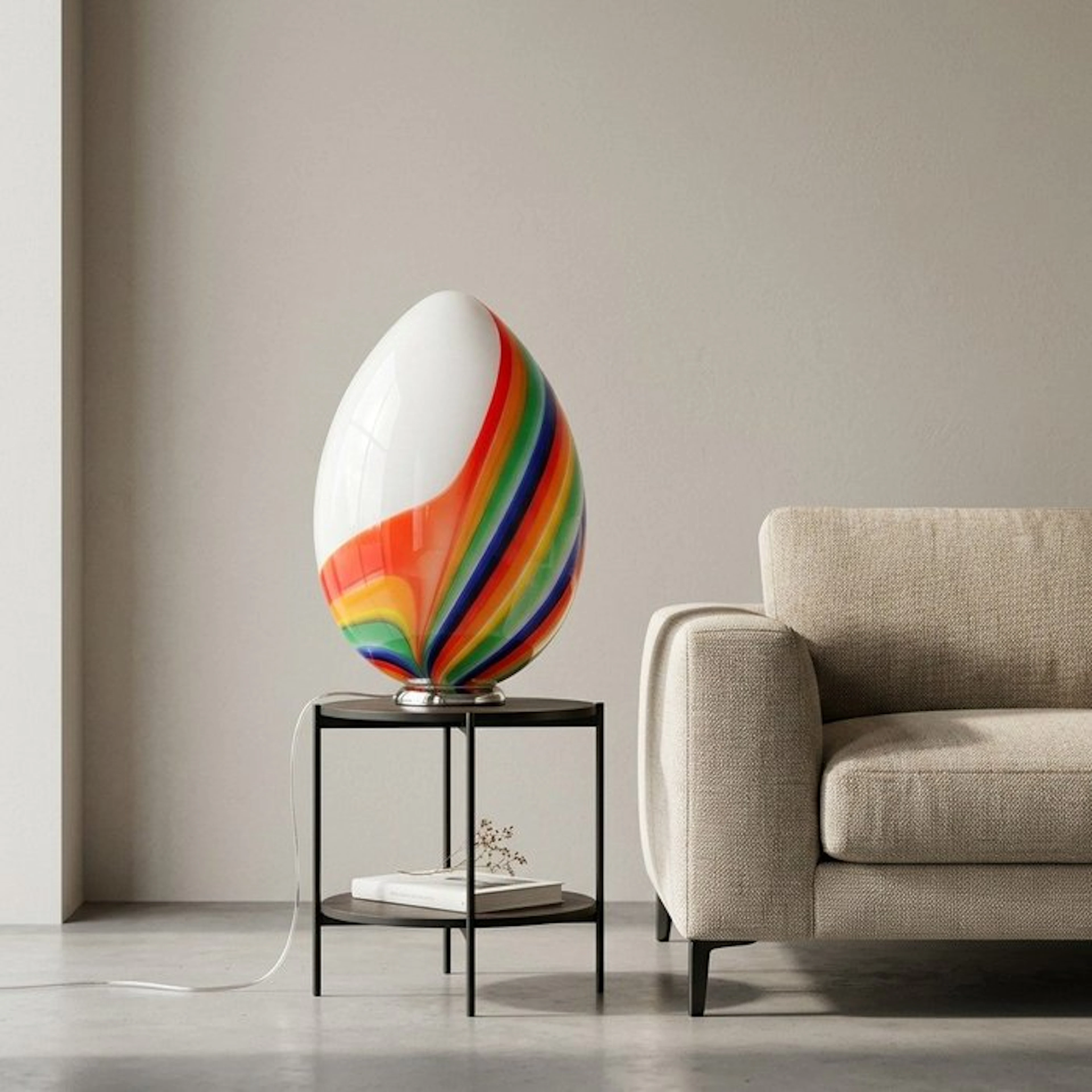 Murano - Table lamp - Murano glass - Table lamp, height 60 cm
