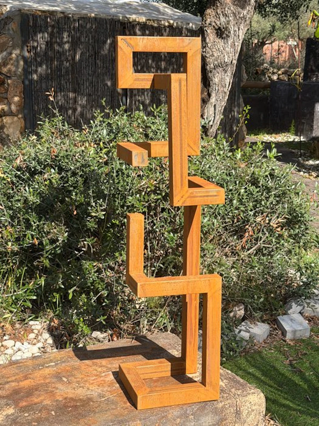 Ana Lucia B.M - Sculpture Corten - XL - No Reserve