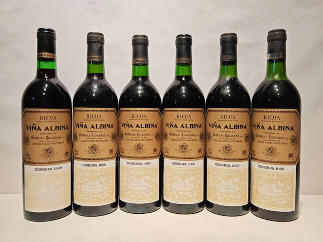 1989 Bodegas Riojanas, Viña Albina - Rioja Reserva - 6 Bottles (0.75L)