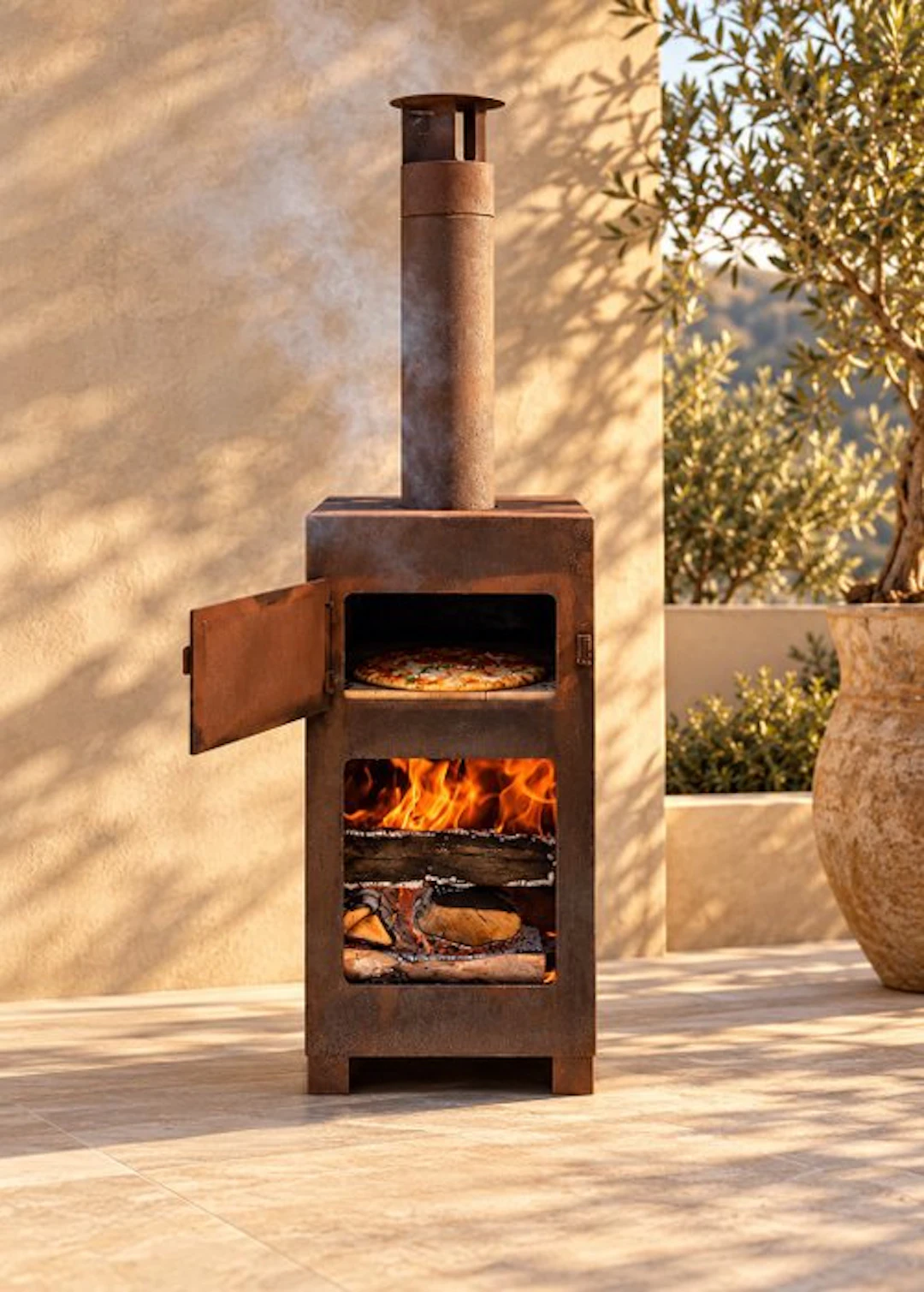 Heater - Corten steel - Pizza oven
