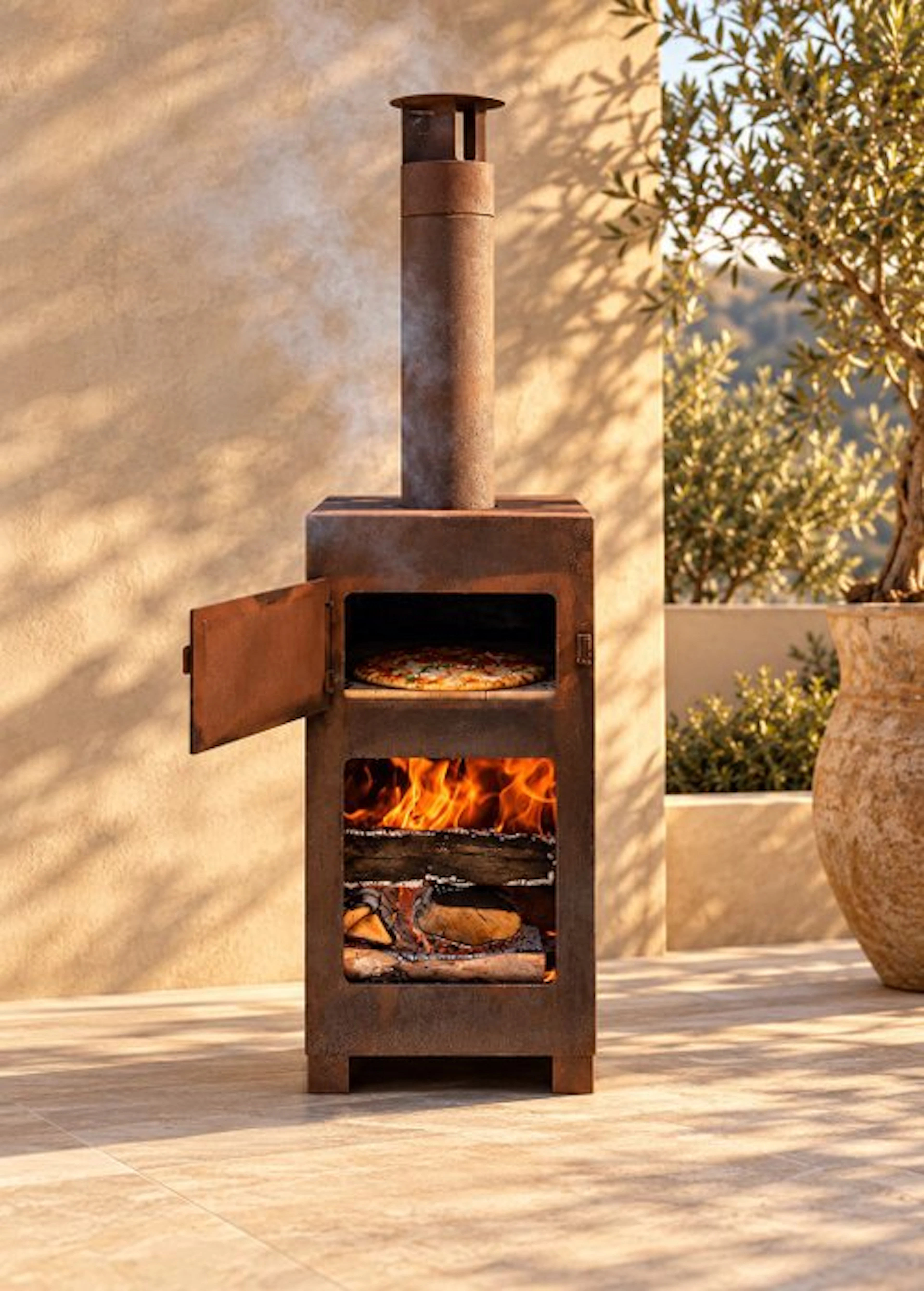 Heater - Corten steel - Pizza oven