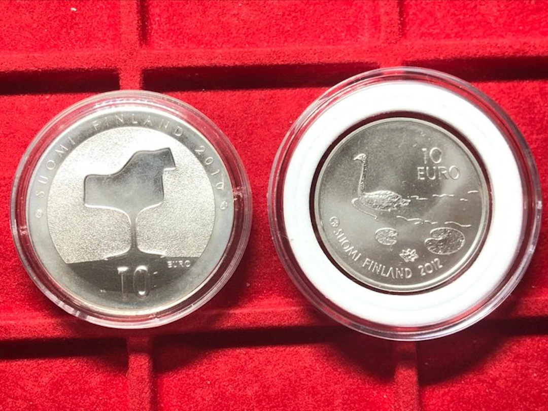 Finland. 10 Euro 2010/2012 "Eero Saarinen" + "Henrik...