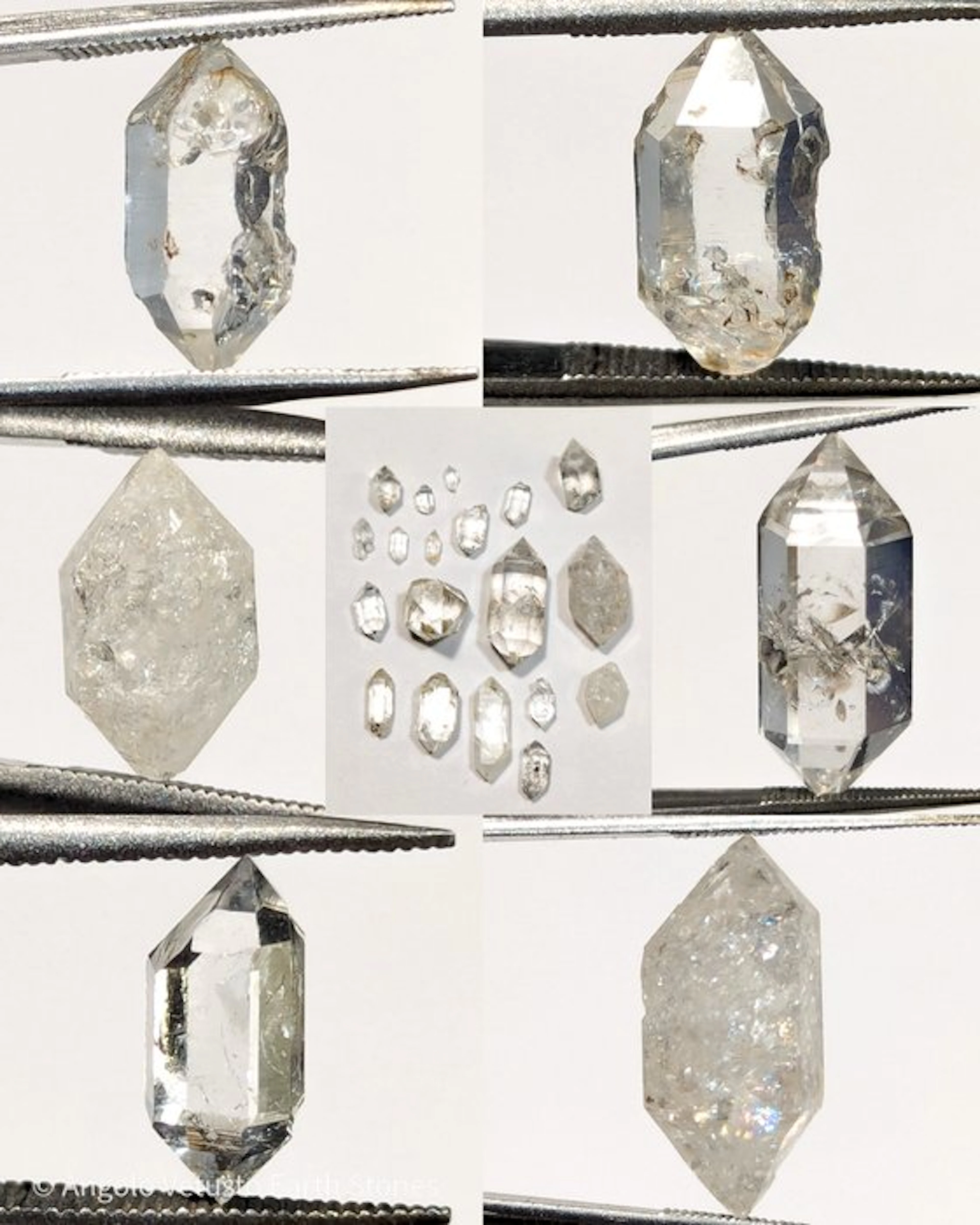 33.95 ct – Selvino Stars (Herkimer) Double-Terminated...