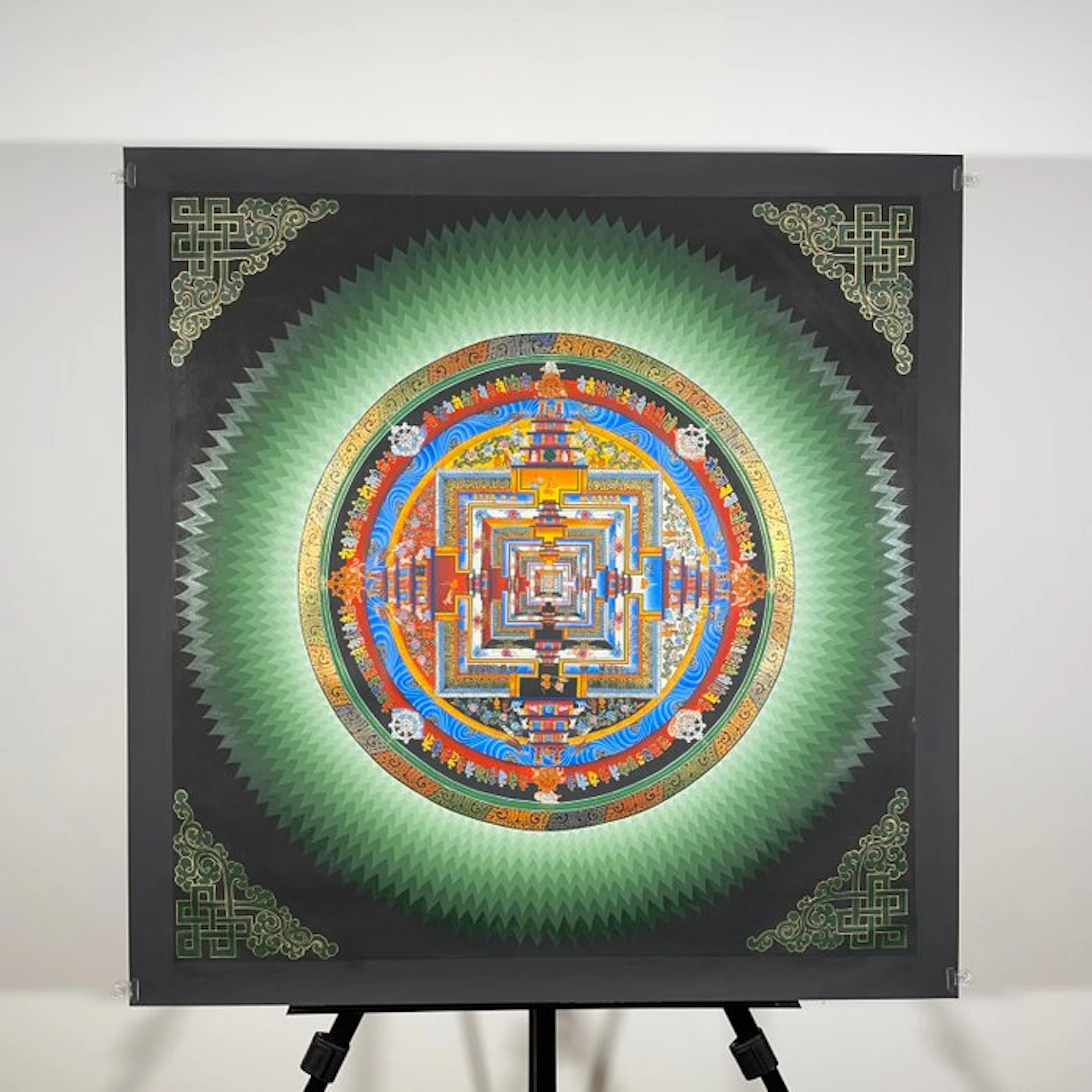 77,5 cm - Large Painting of Tibetan Tradition - Mandala...