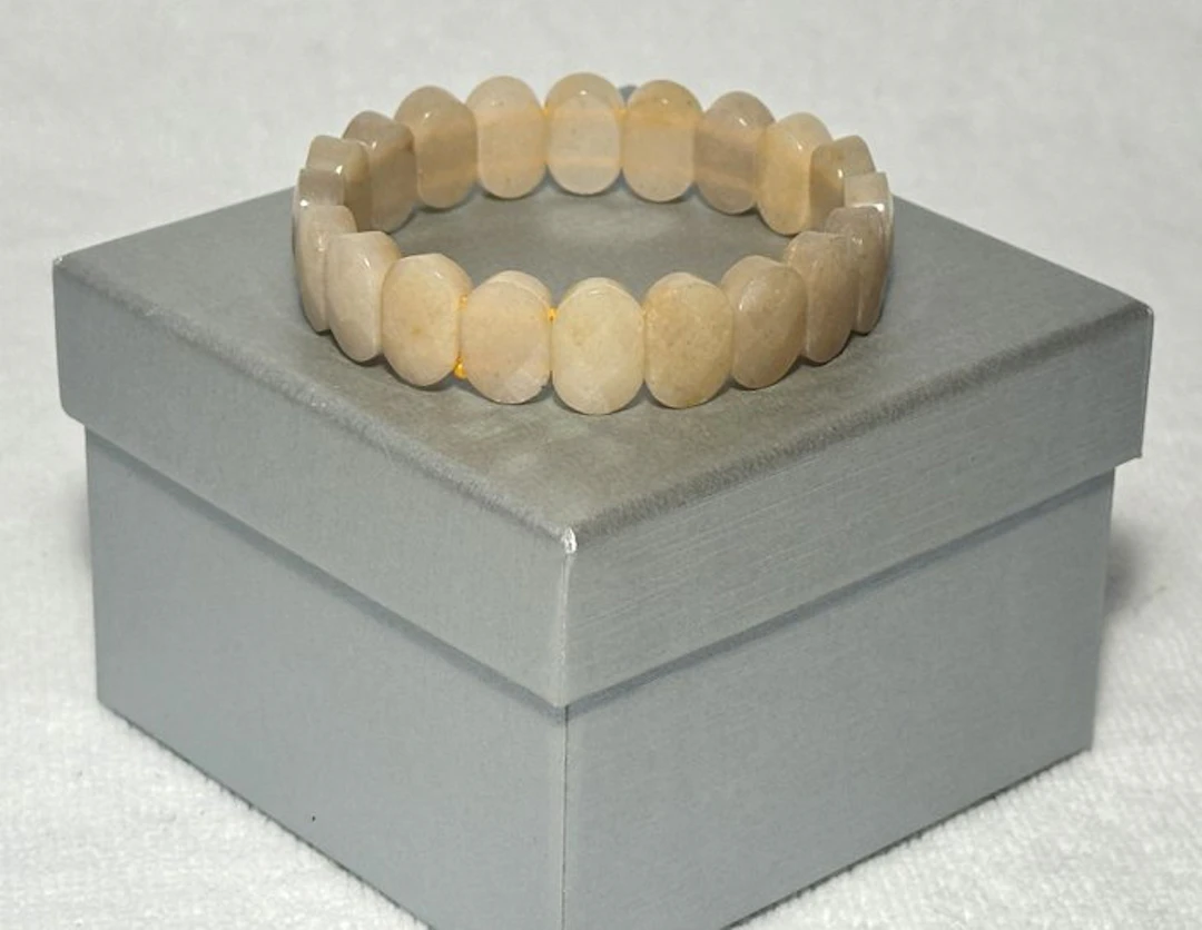 Brazilian Natural Peach Aventurine Bracelet