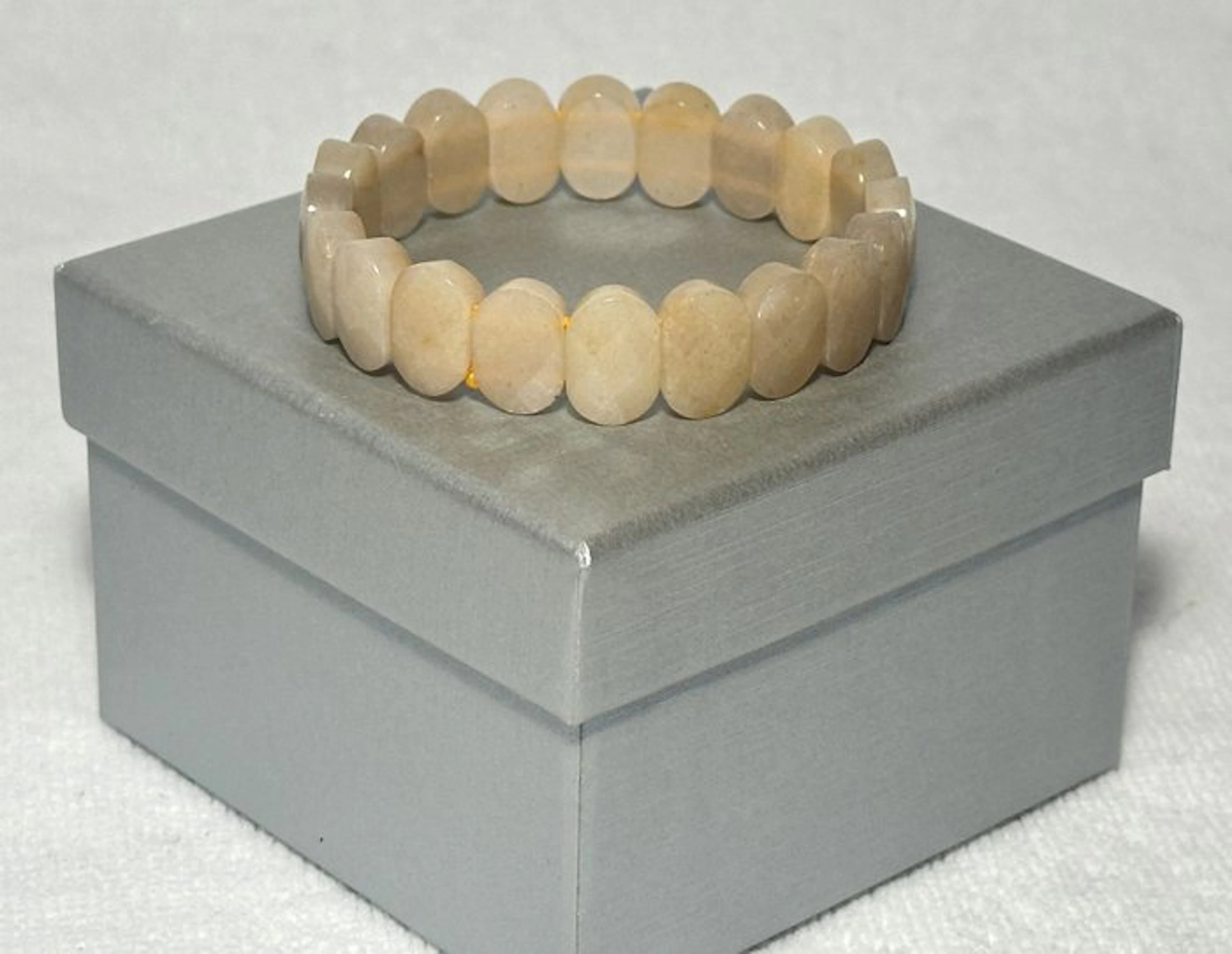 Brazilian Natural Peach Aventurine Bracelet
