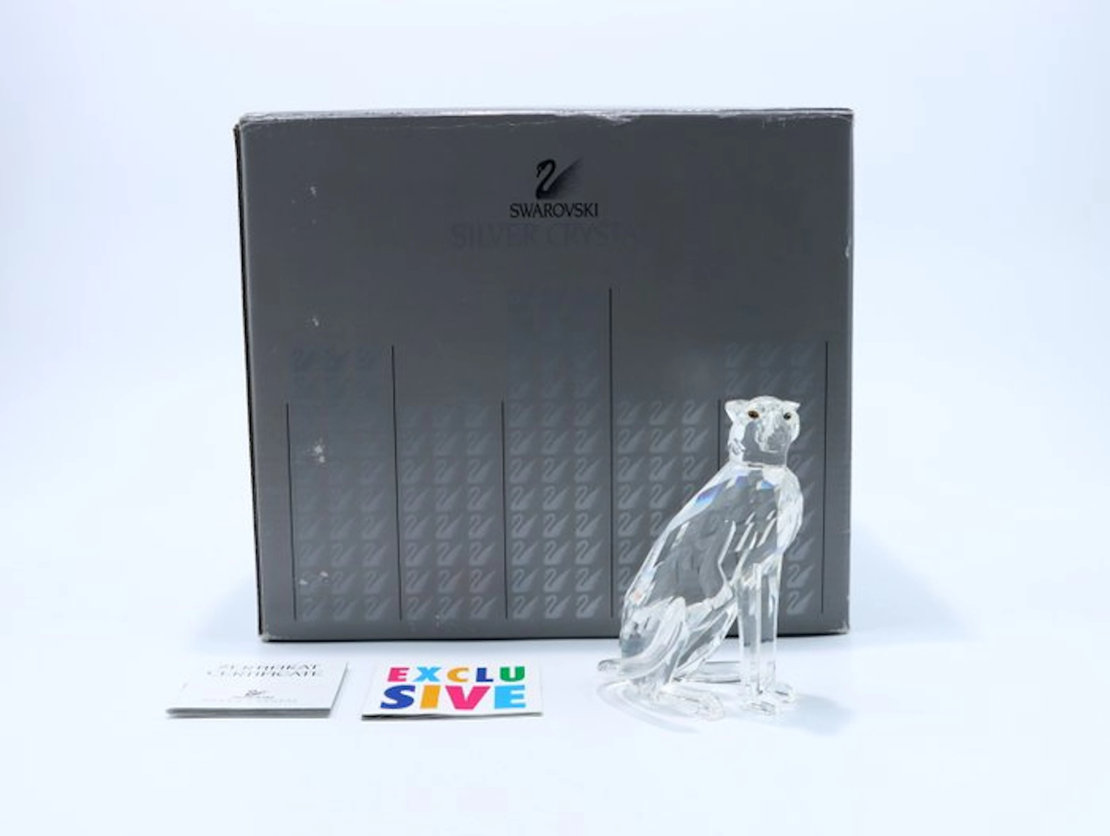 Figure - Swarovski - Jachtluipaard (Boxed + certificate) - Crystal