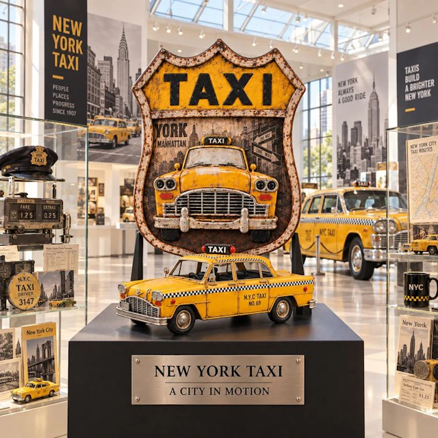 Large historical anniversary set *** NYC TAXI 32cm & WALL...