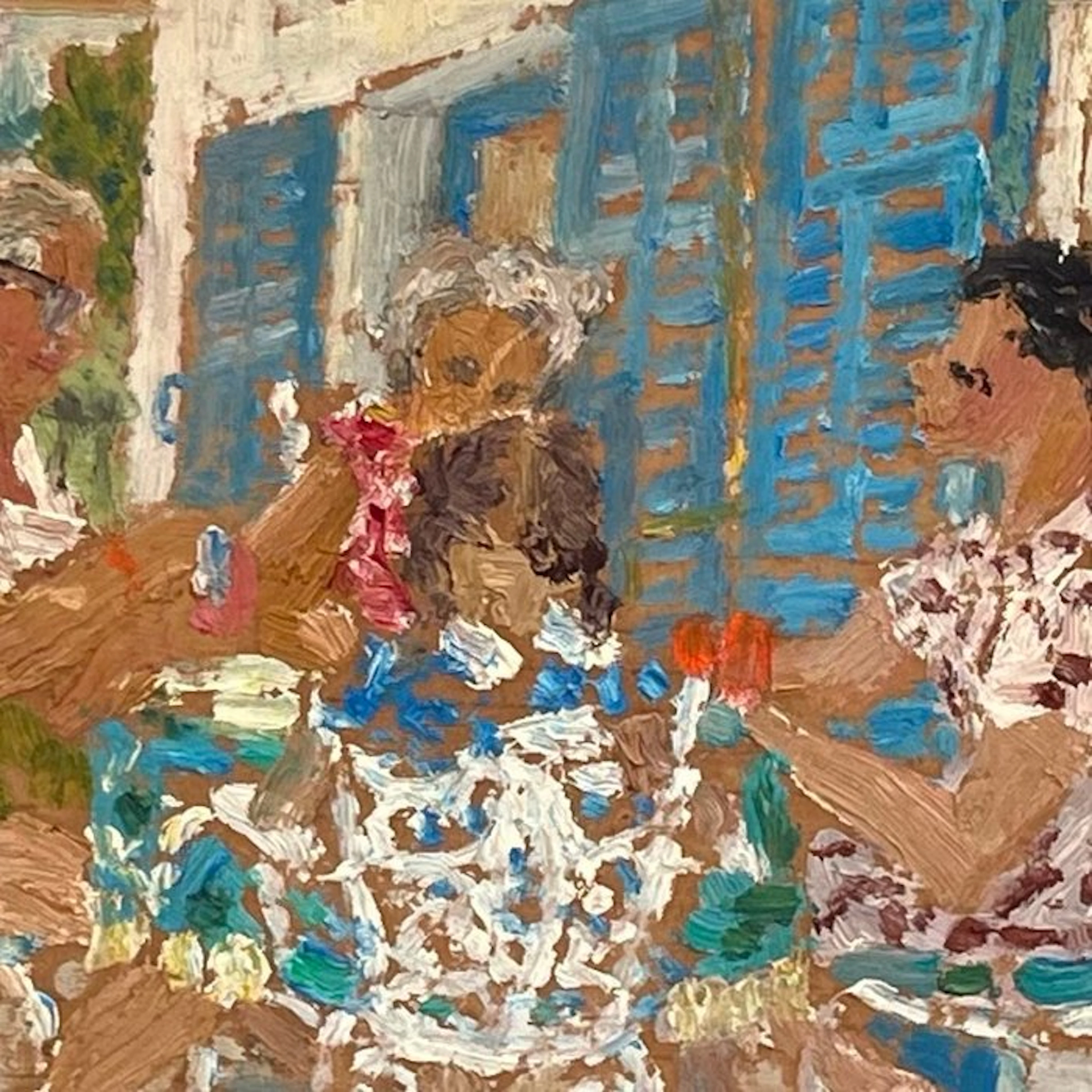 Bernard Richard (1925-2020) - Scène parisienne au café...