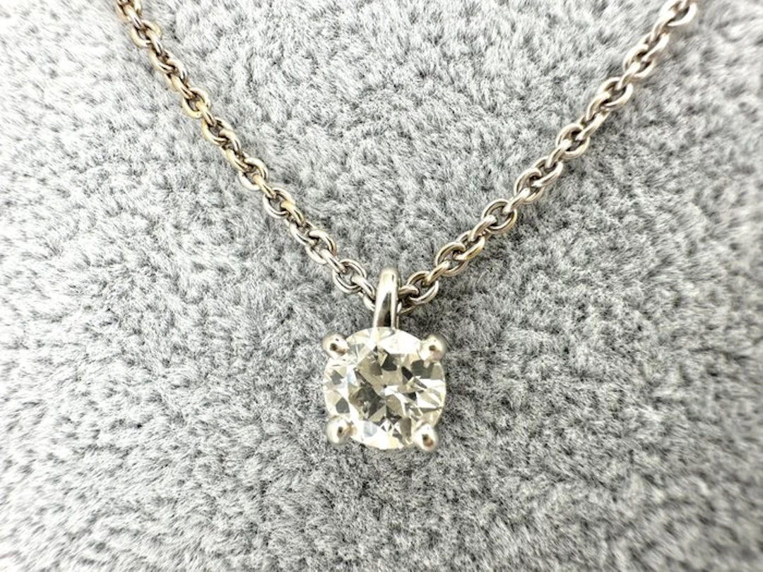 Necklace with pendant - 18 kt. White gold - 0.80ct. tw. Diamond (Natural)