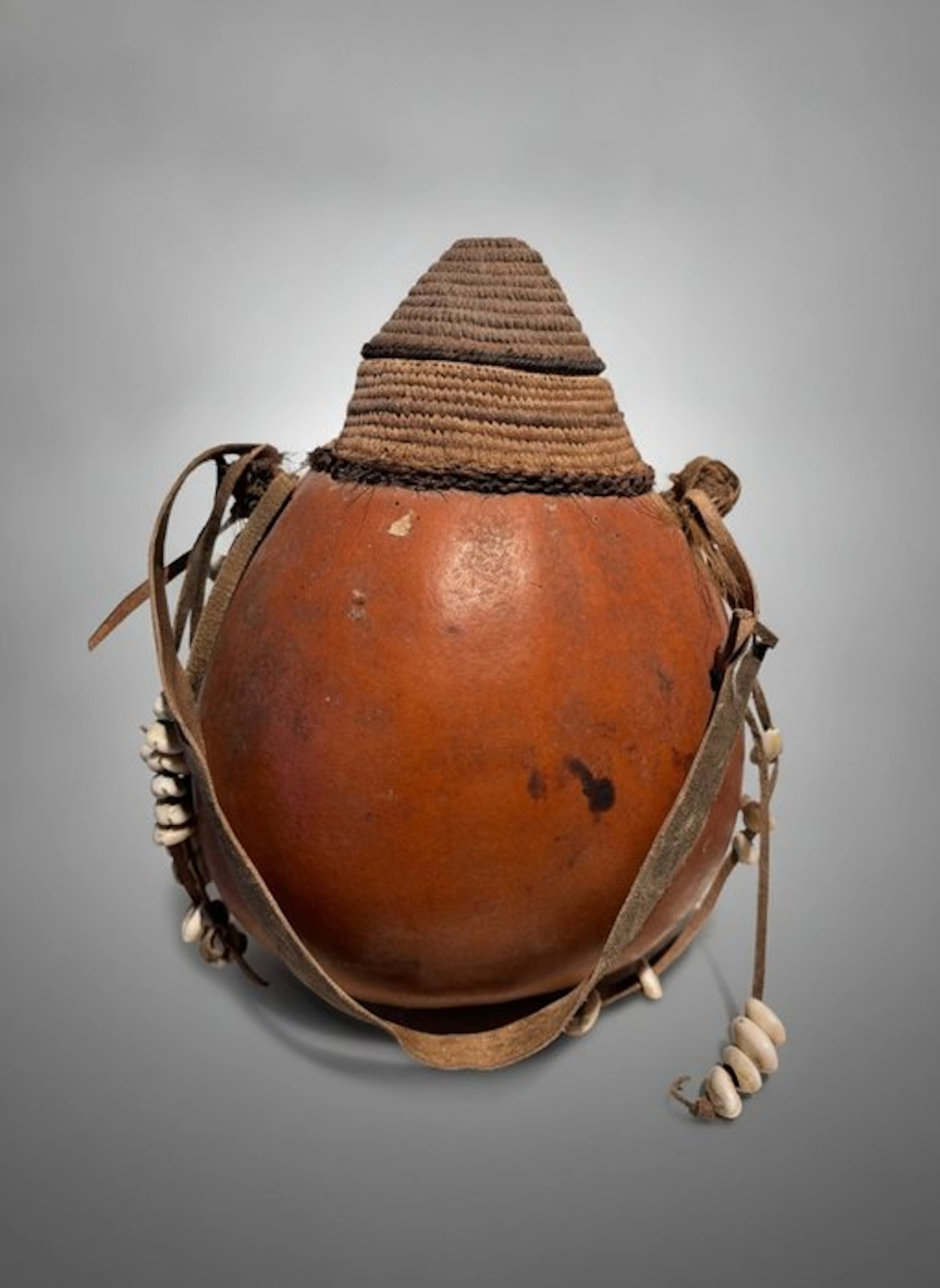 Vase - calabash and plant fibers