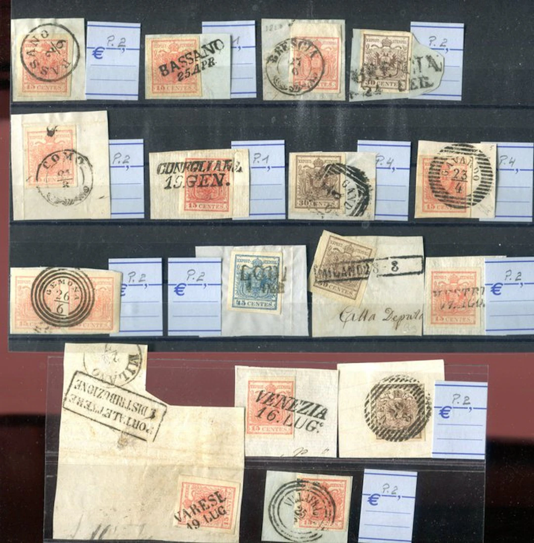Italian Ancient States - Lombardo Veneto 1850 - 17 values...