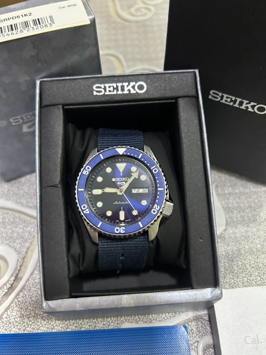 Seiko - 5 Sports Automatic Blue Dial - No reserve price...
