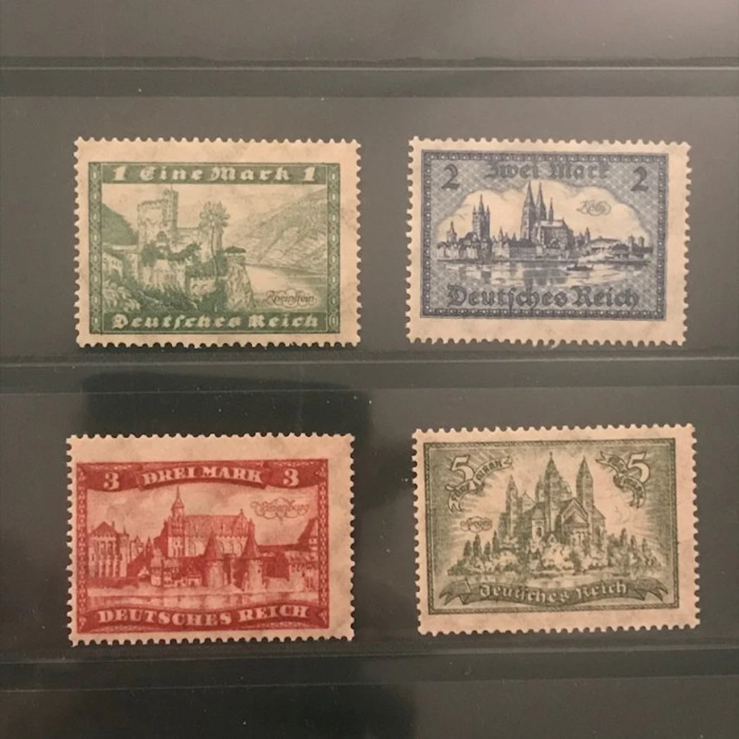 German Empire 1924 - Construction works - MNH - Michel 364/367
