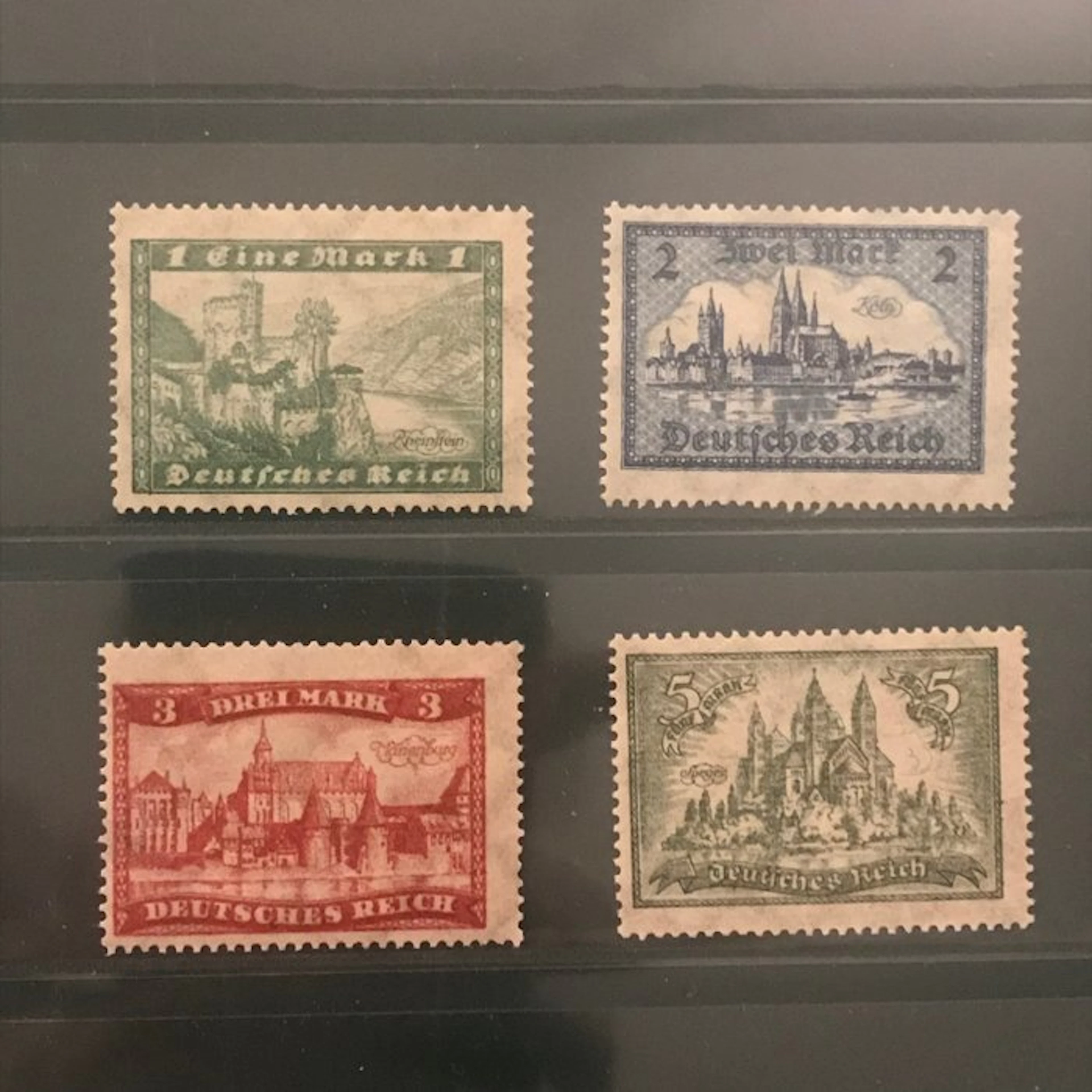 German Empire 1924 - Construction works - MNH - Michel 364/367