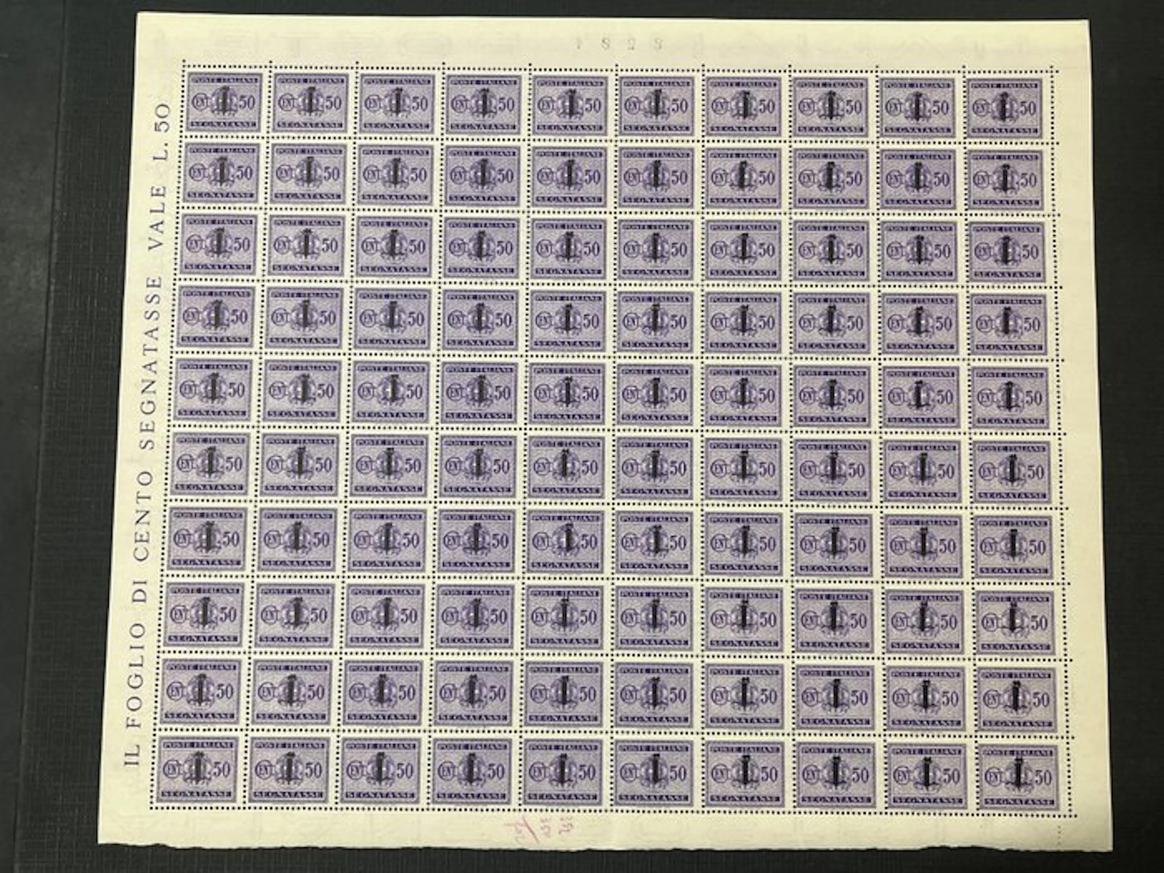 Italy 1944 - RSI fiscal stamps