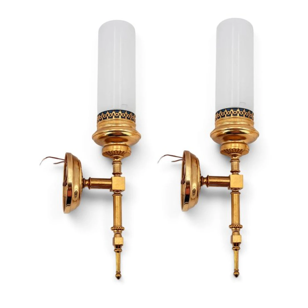 Wall lamp (2) - Brass - Directory Style