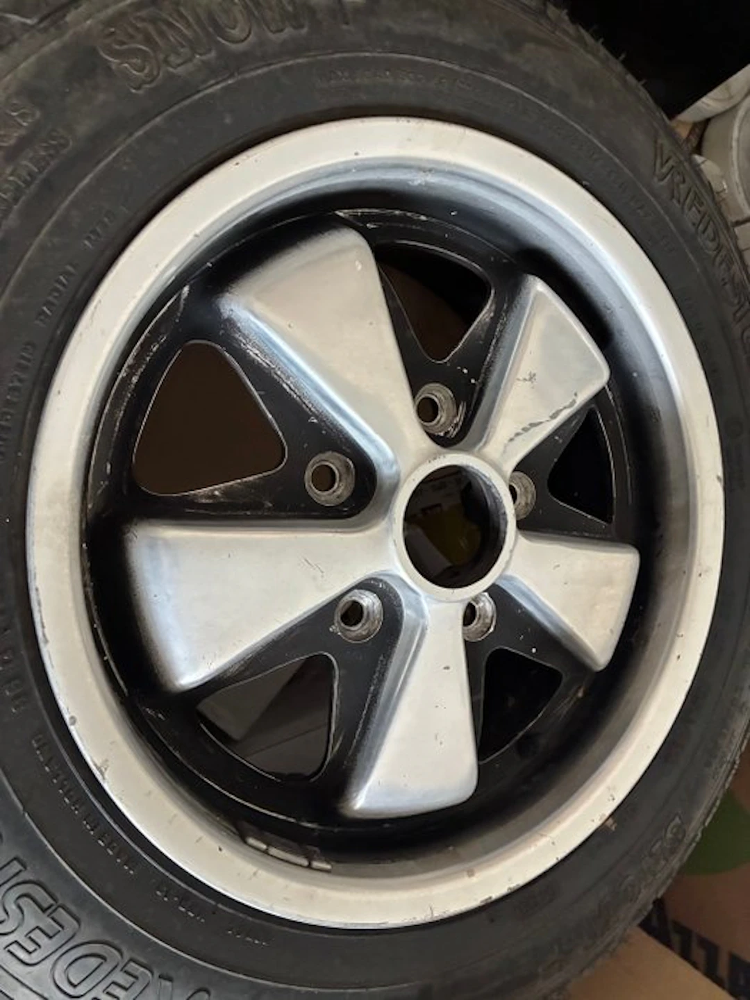 Tyre complete on wheel (4) - Set di 4 Cerchi Stile Fuchs...