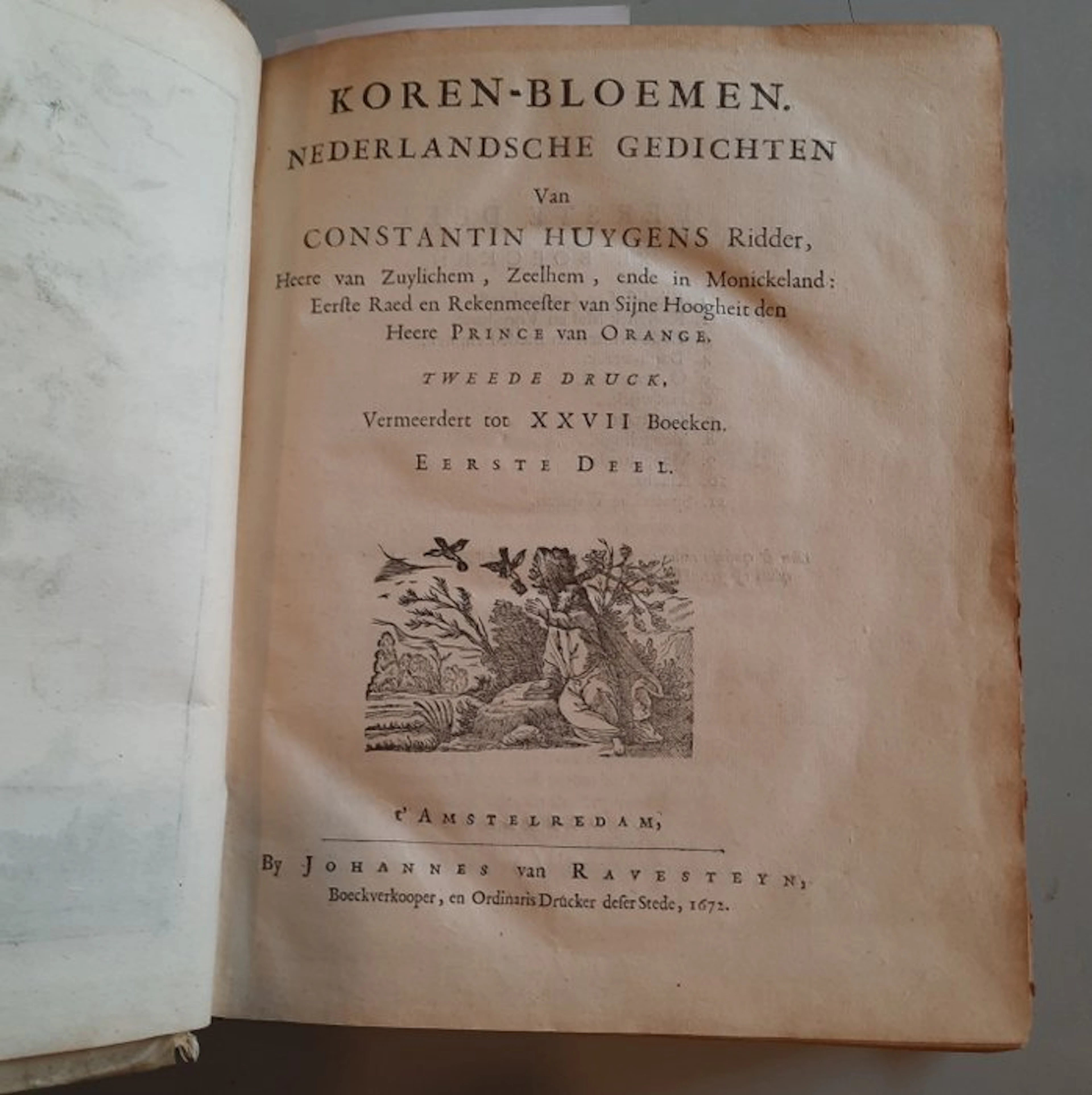 Constantin Huygens - Koren-bloemen. Nederlandsche Gedichten - 1672