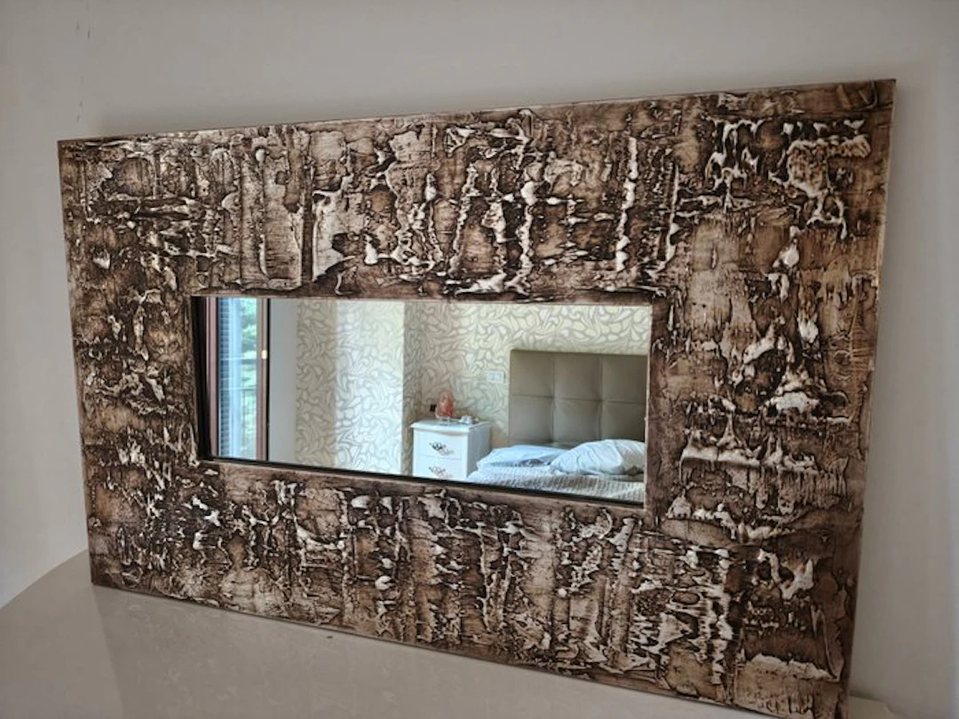 Cantori - Wall mirror - Wood, Resin