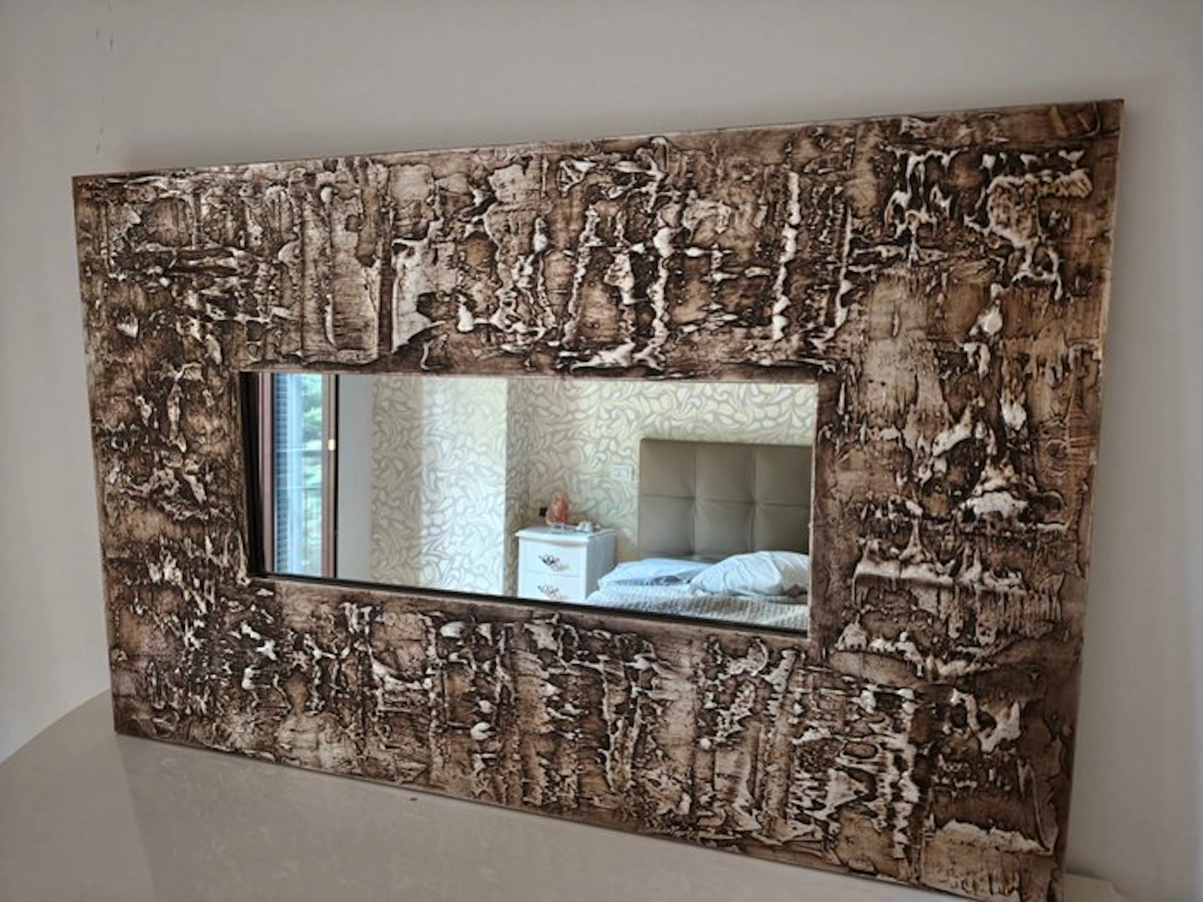 Cantori - Wall mirror - Wood, Resin