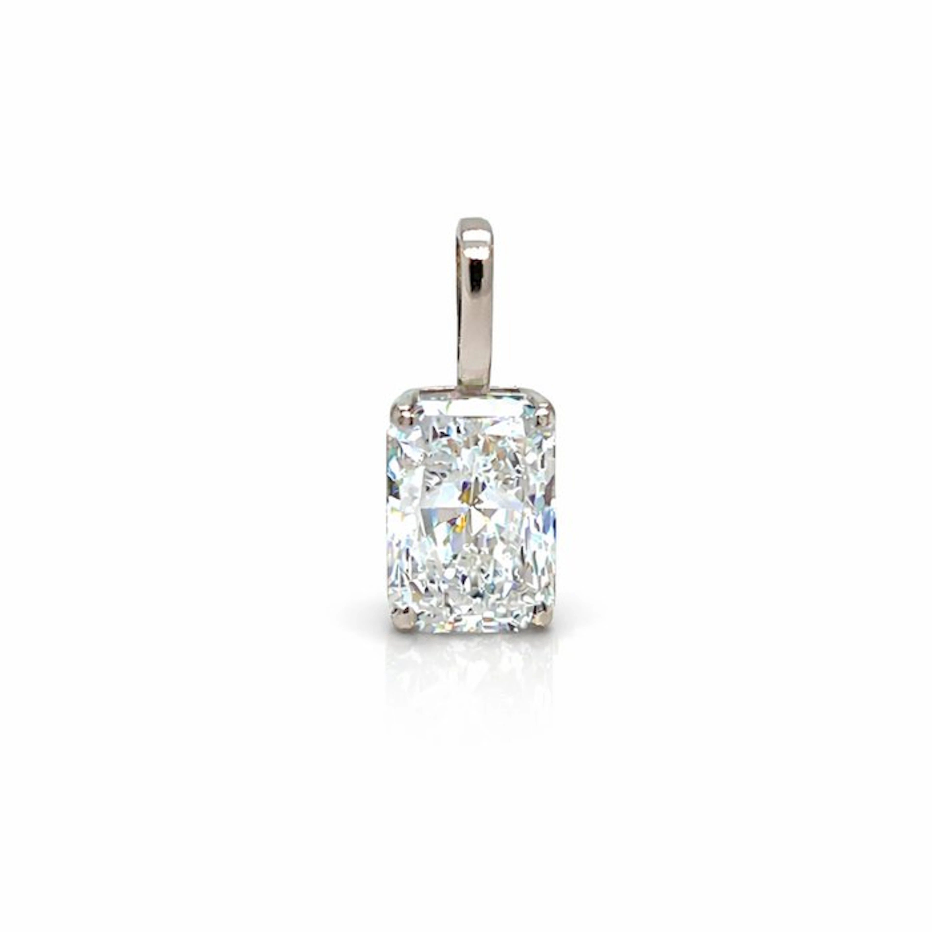 No reserve price - Pendant - 14 kt. White gold - 1.01ct. tw. Diamond