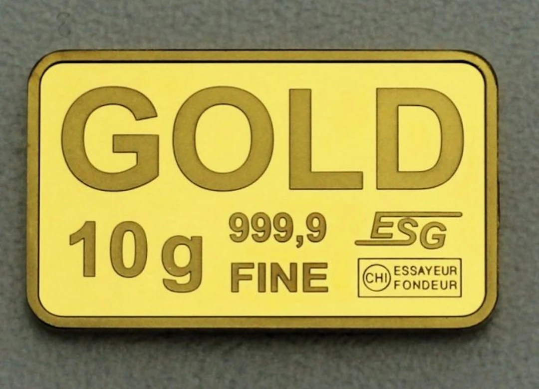 10 grams - Gold - Valcambi, Switzerland, ESG
