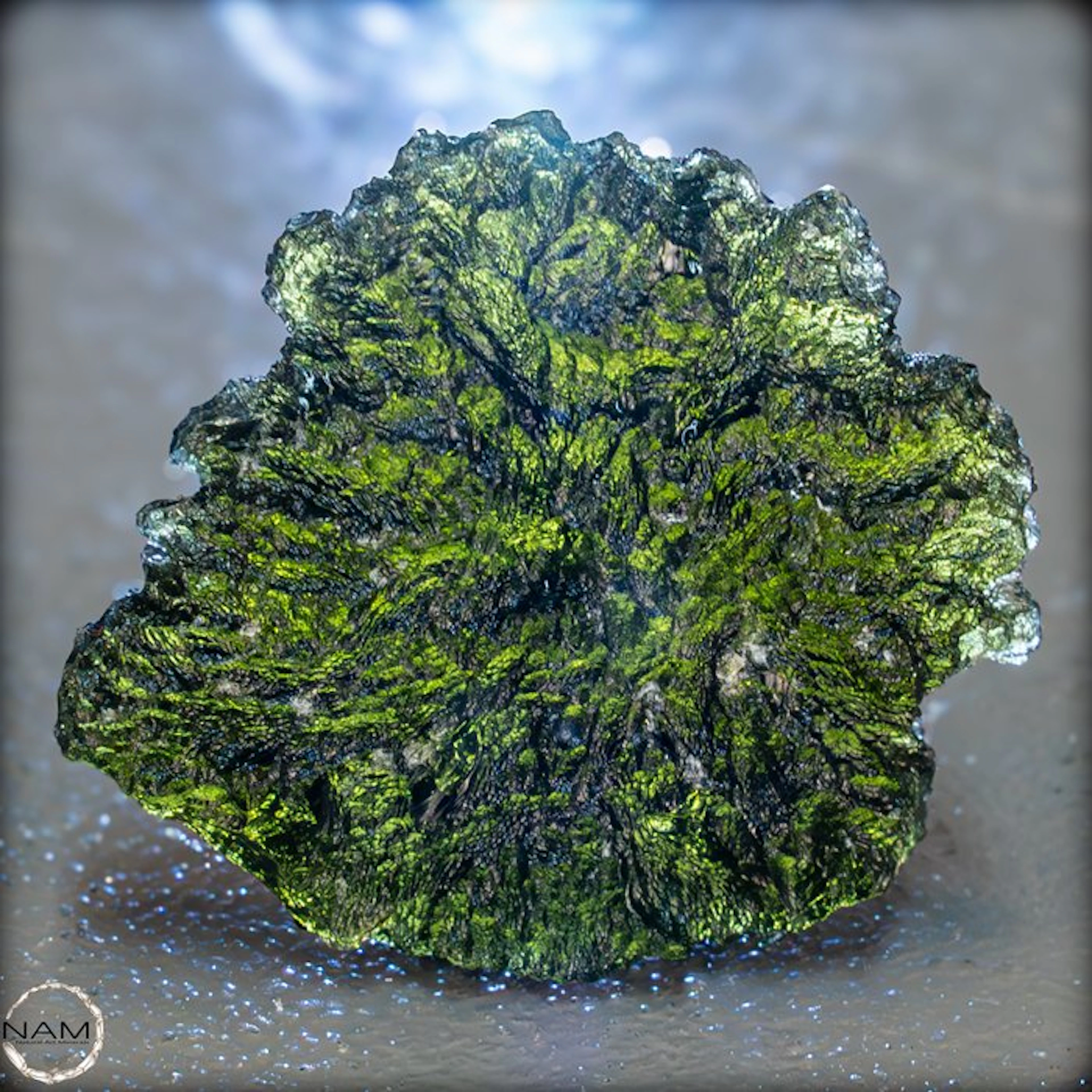 Rare AAA+++ Natural Transparent Perfect Moldavite Crystal 96.75 ct- 19.35 g