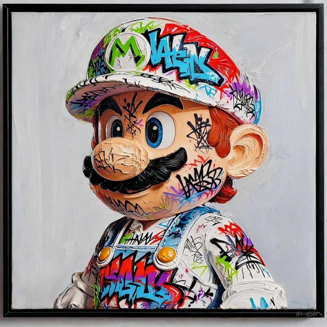 Urban3DArt (1971) - Mario super graf Limited Edition Art digital mixte