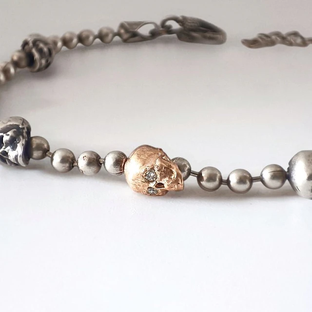 Other brand - Diamond - 18 kt. - Silver, Rose gold - Bracelet - Made in Italy