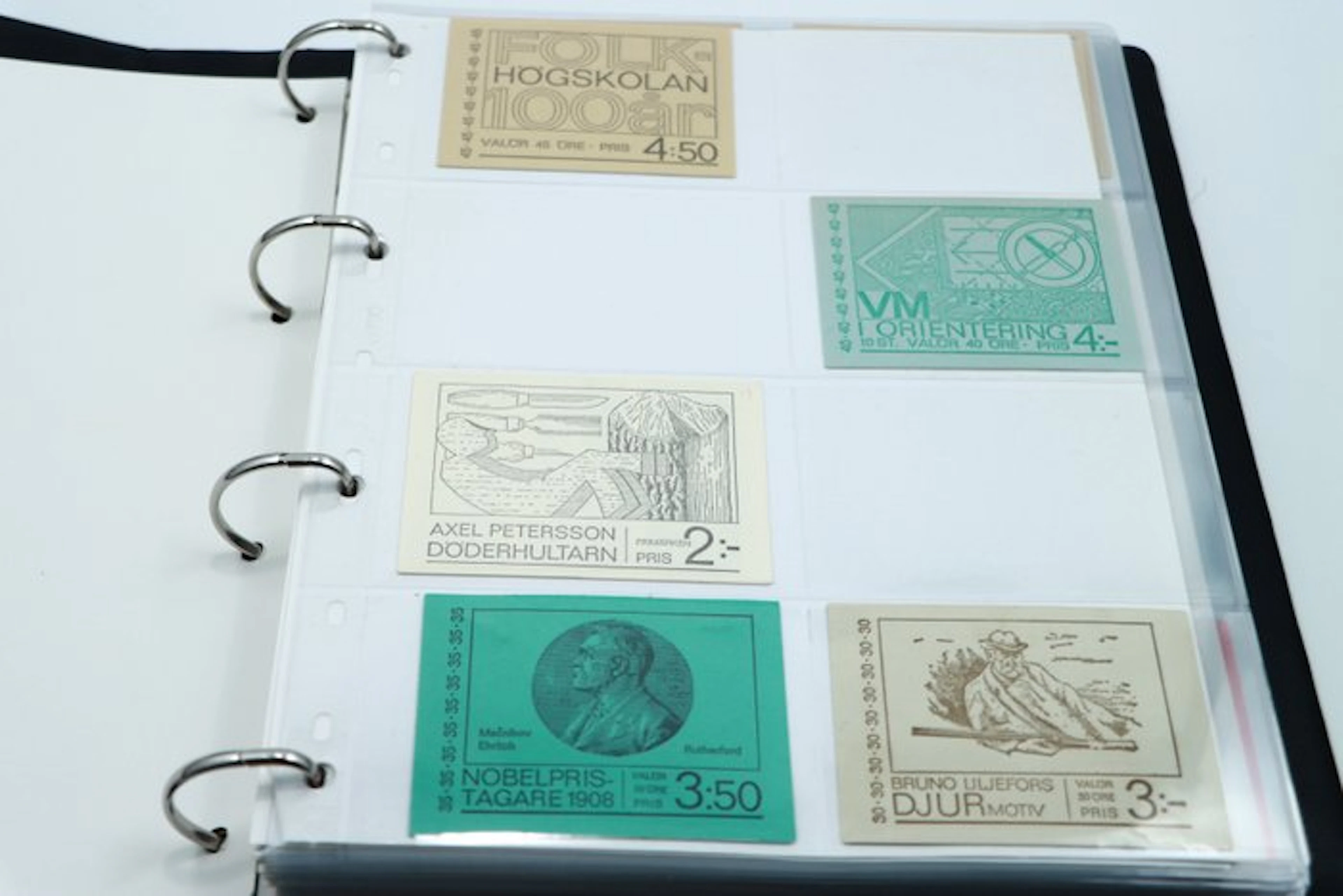 Sweden - Collection of booklets in an album.