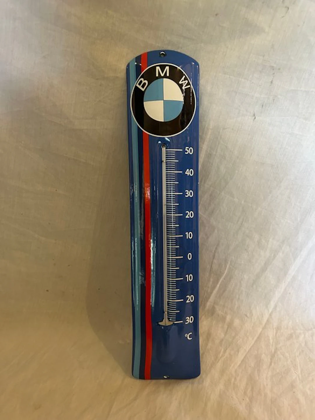 Enamel thermometer BMW - Enamel sign - Enamel
