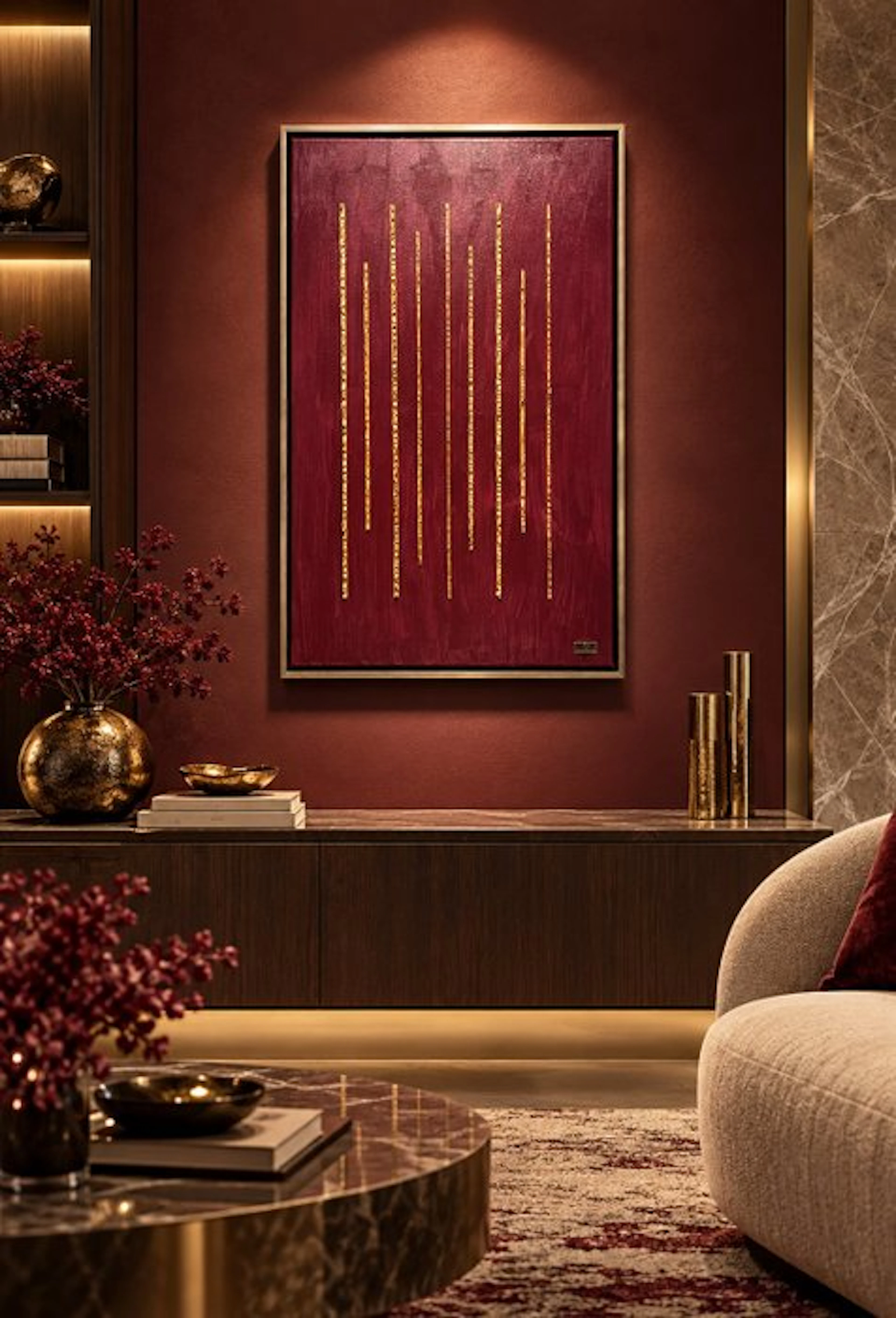 Swen Van der Sangen - Golden Rythms - Incl. Black/Gold Frame
