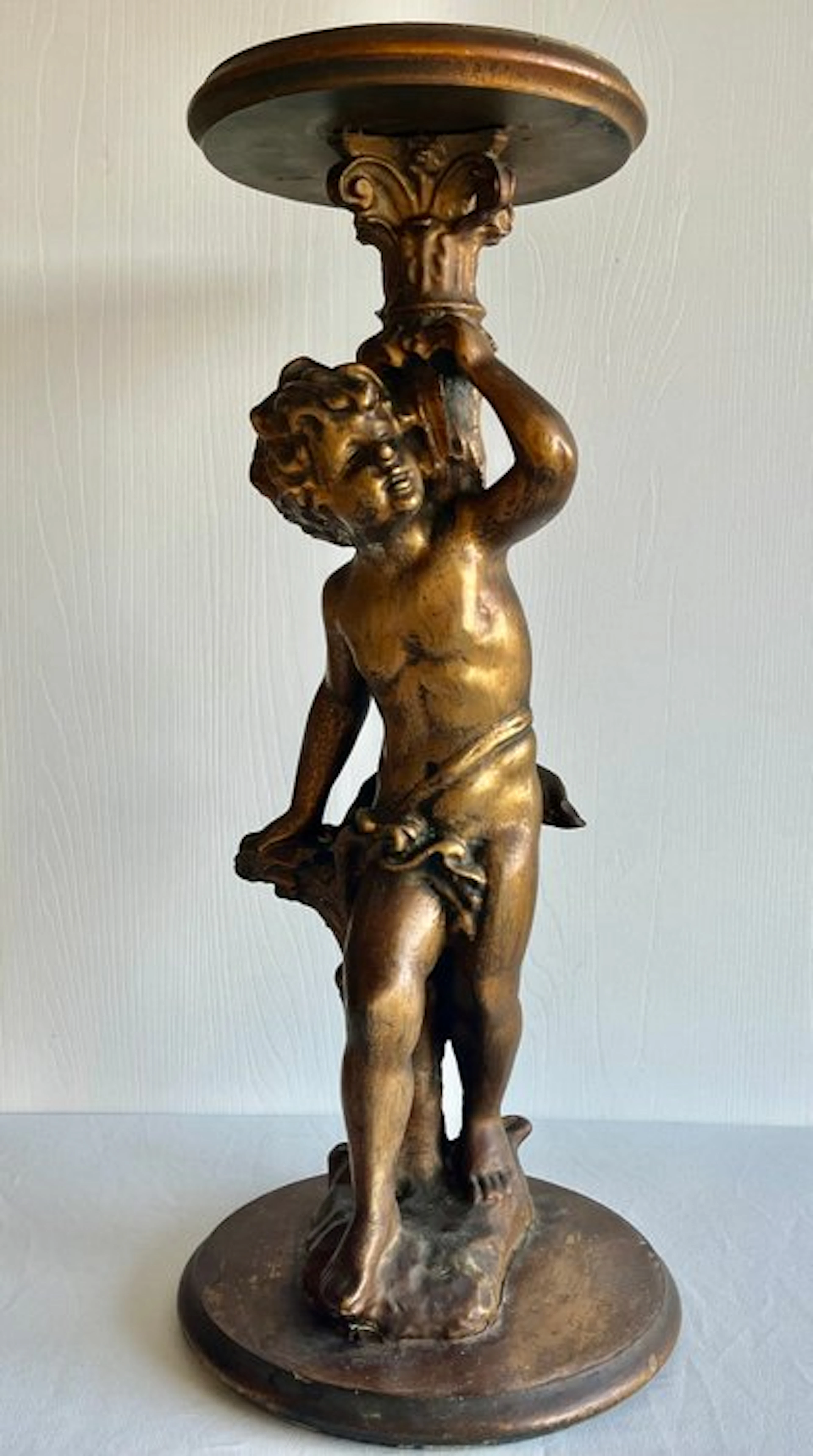 Sculpture, Putto - 63 cm - Walnut - 1890
