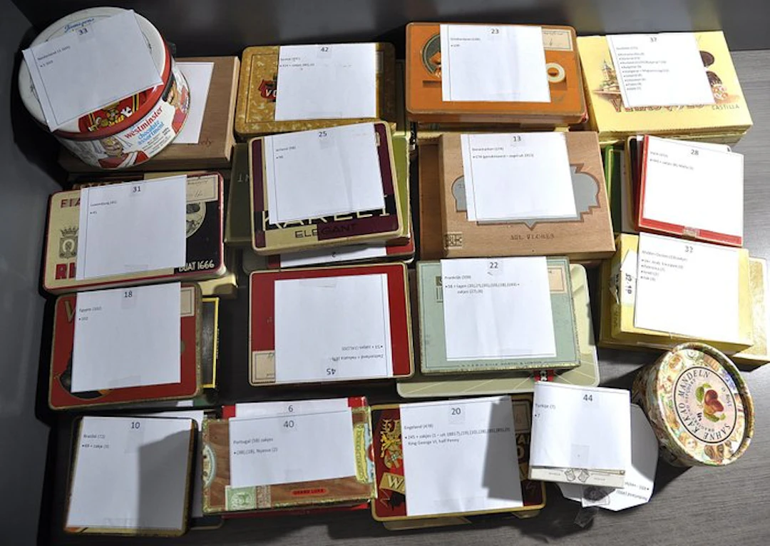 World - A big box full of a rummage assortment featuring various