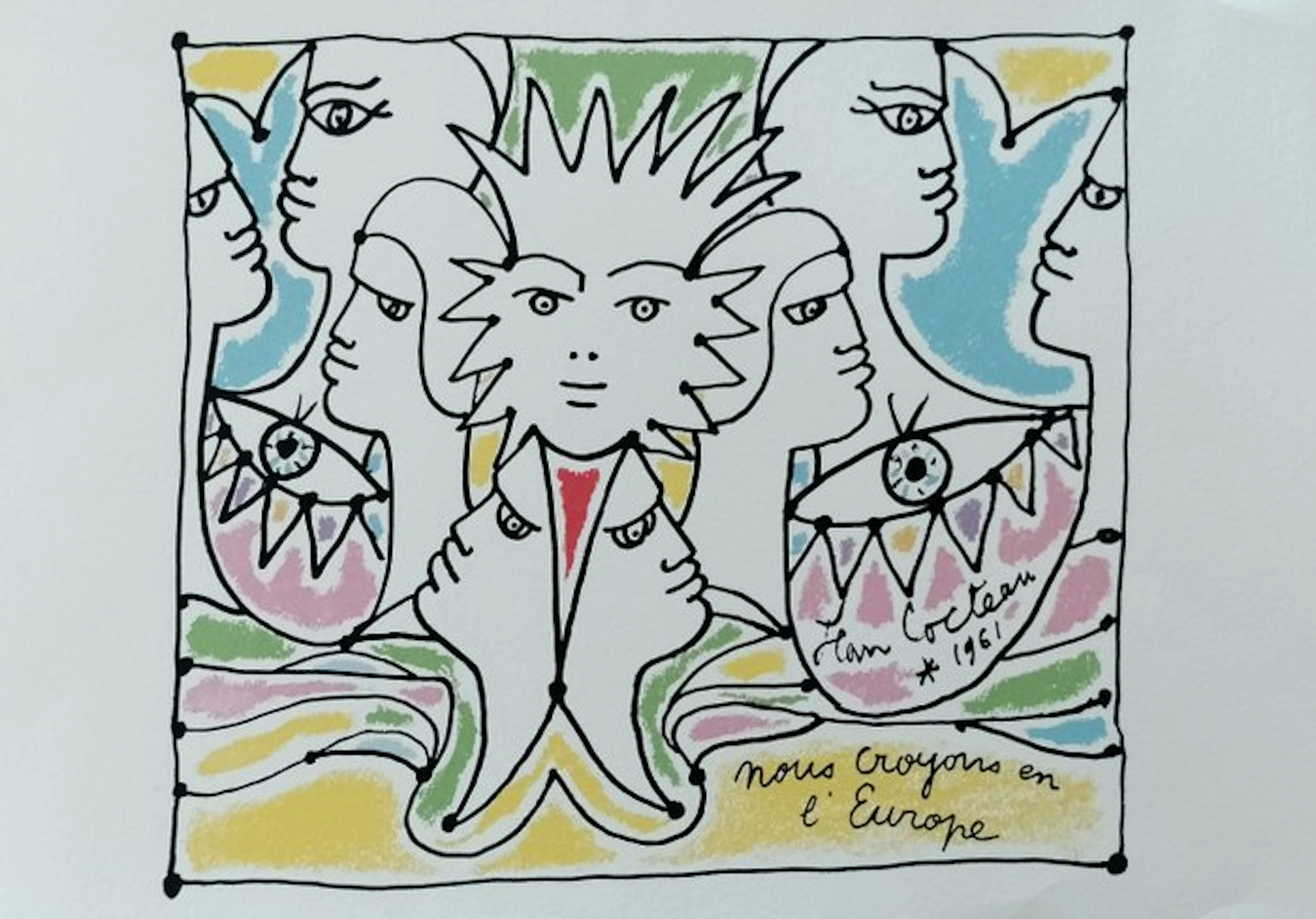Jean Cocteau (1889-1963), after - Nous croyons en l'Europe II
