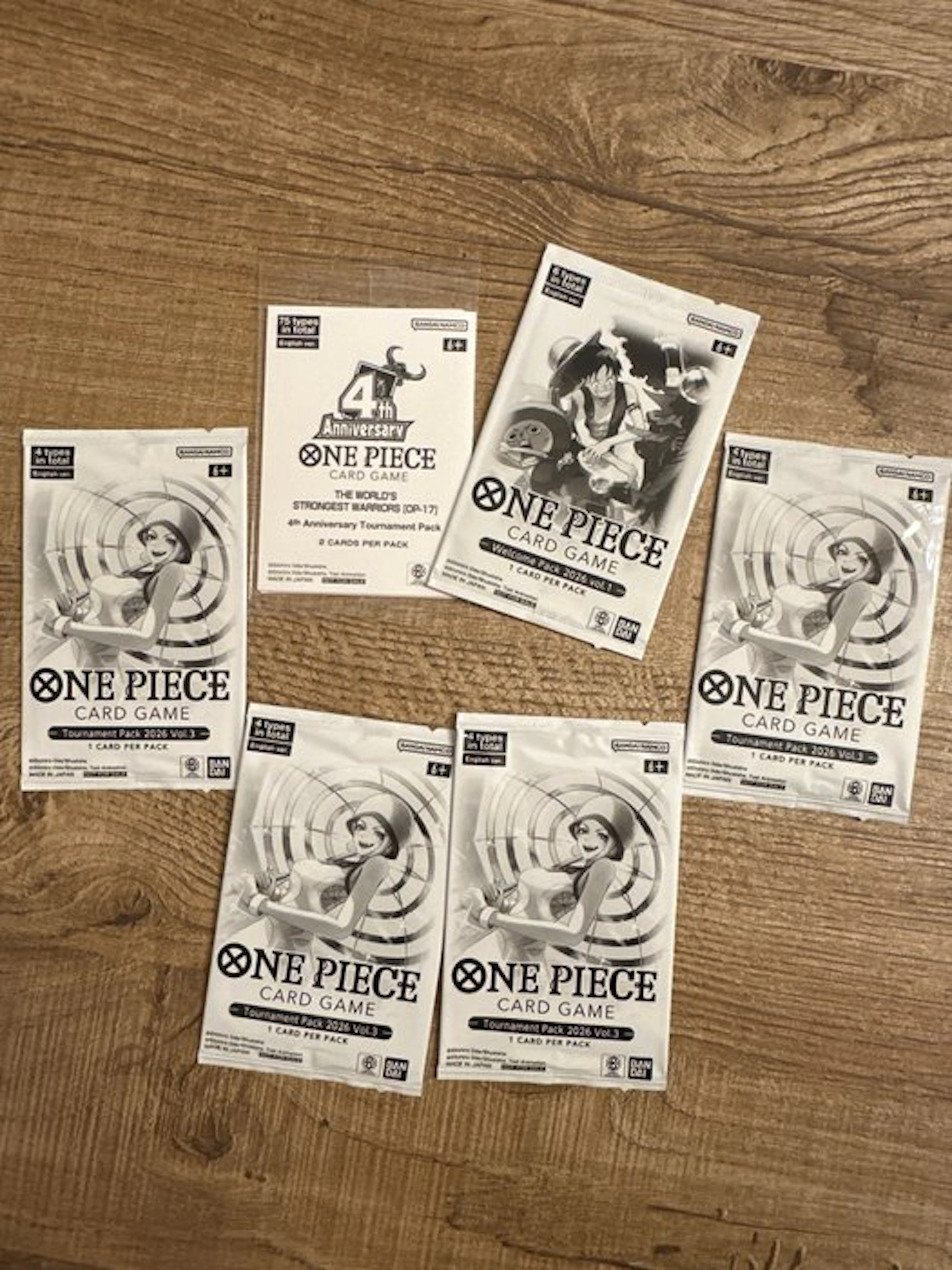 Bandai - 6 Booster pack - One Piece - Tournament Pack 2026 Vol.3