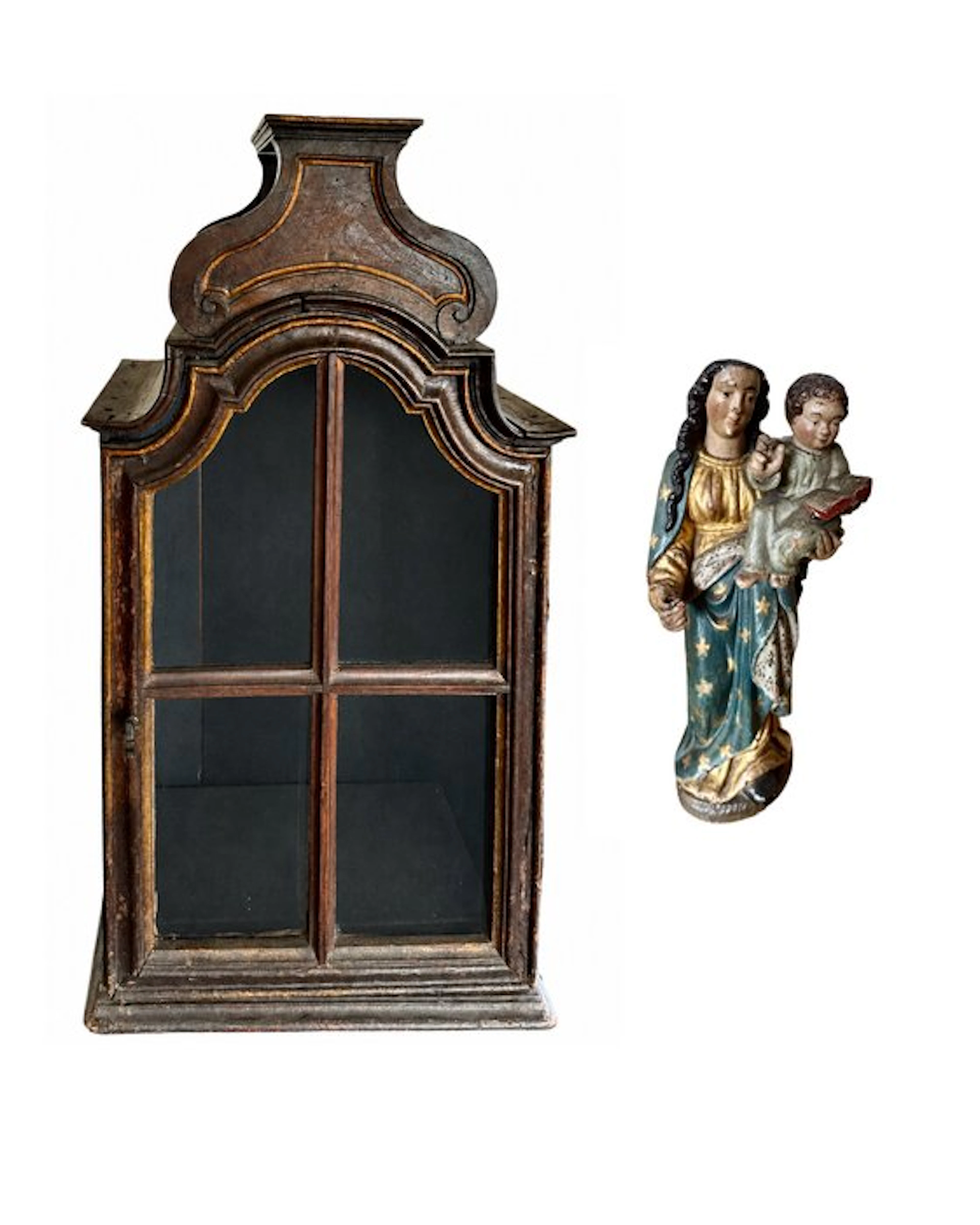 Devotional set - Religious chapel 85 cm + Virgin and...