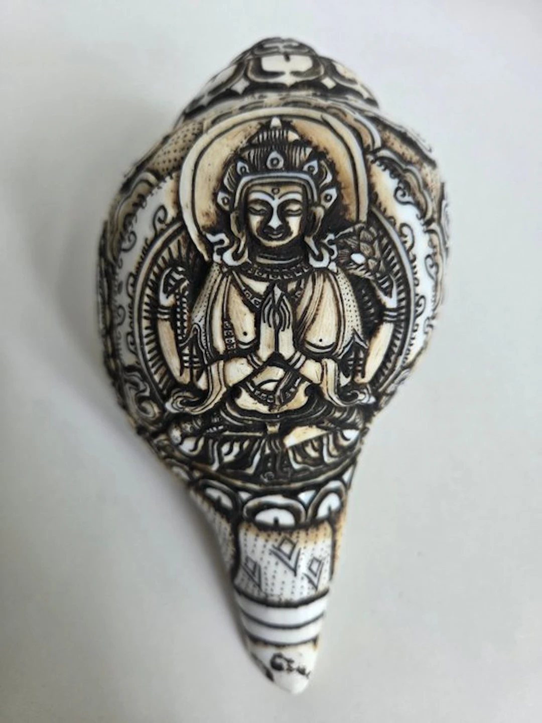 Buddhist ritual shell 20 cm - Shell - Nepal - second half 20th century