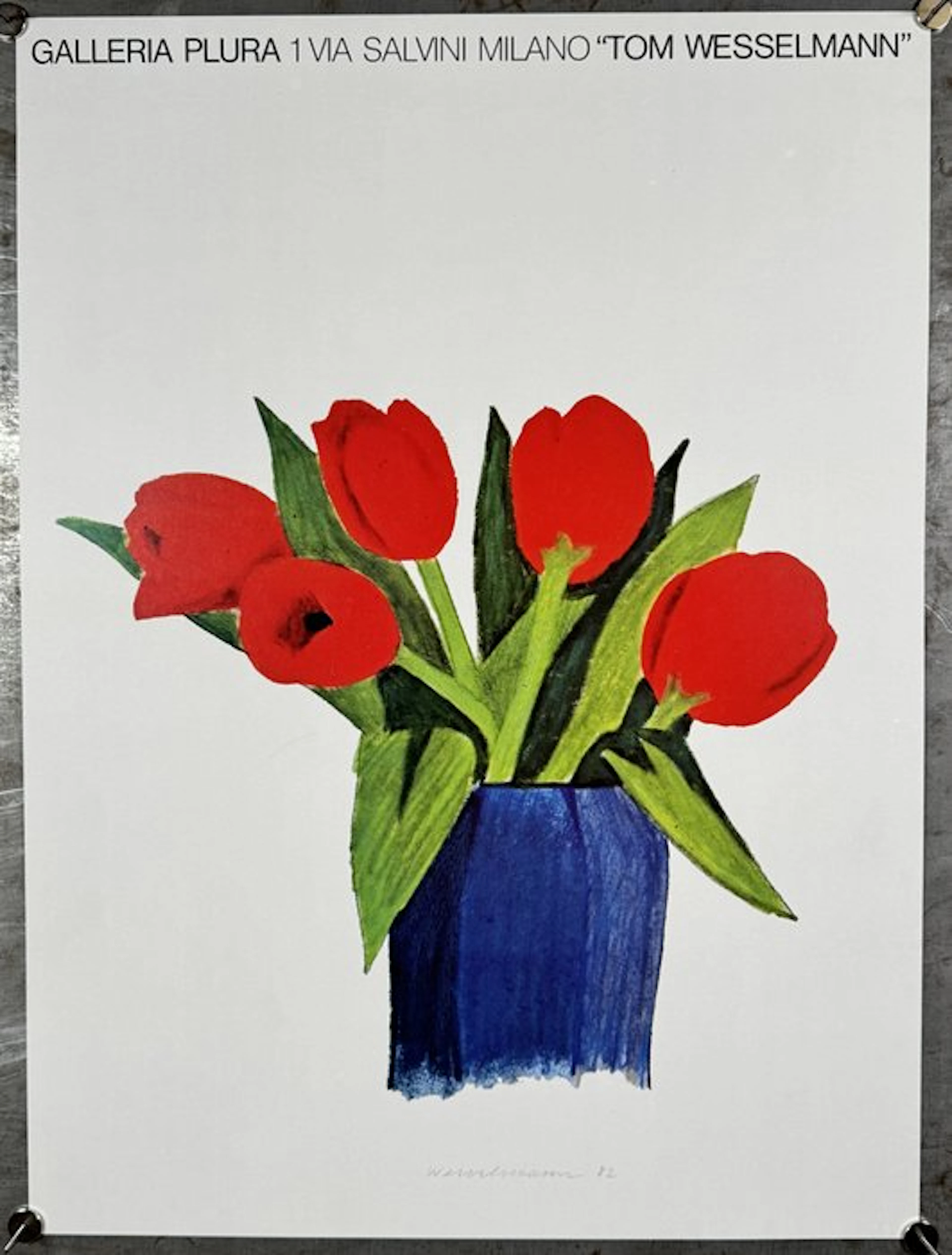 Tom Wasselmann - Still life with tulips (Galleria Plura, Milano)