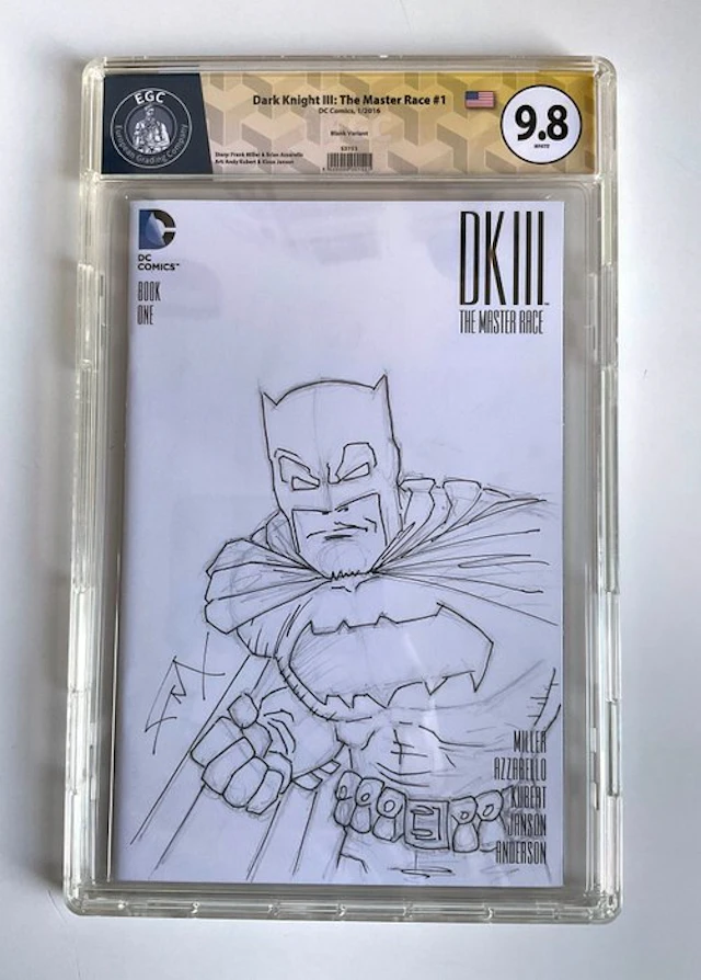 Dark Knight III: The Master Race #1 - Blank Variant - EGC...